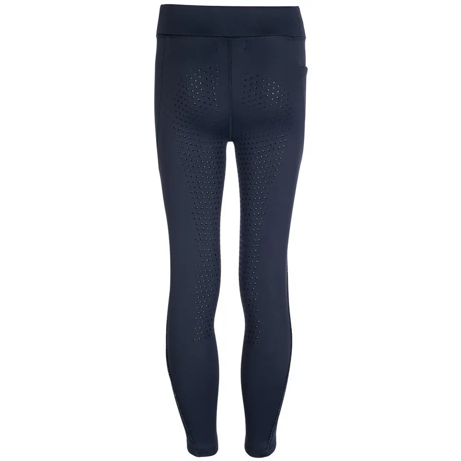 Kinder Reitleggings Silikon Vollbesatz ALICE dunkelblau