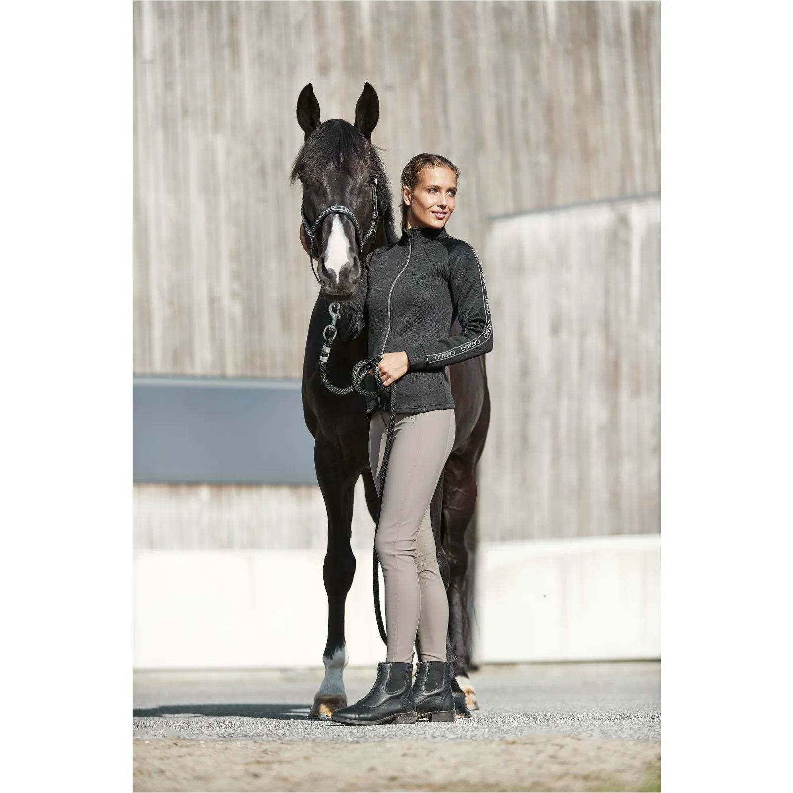 Damen Reitleggings Silikon Vollbesatz RIVER F/G mit Gürtelschlaufen falcon