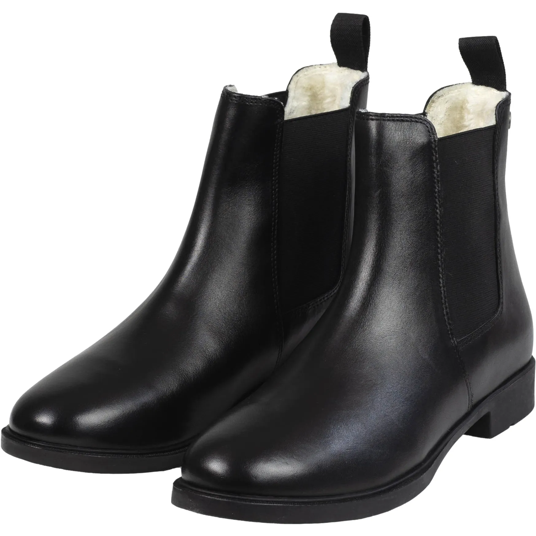 Winter Jodhpur Reitstiefeletten BASIC PLUS Echtleder schwarz 