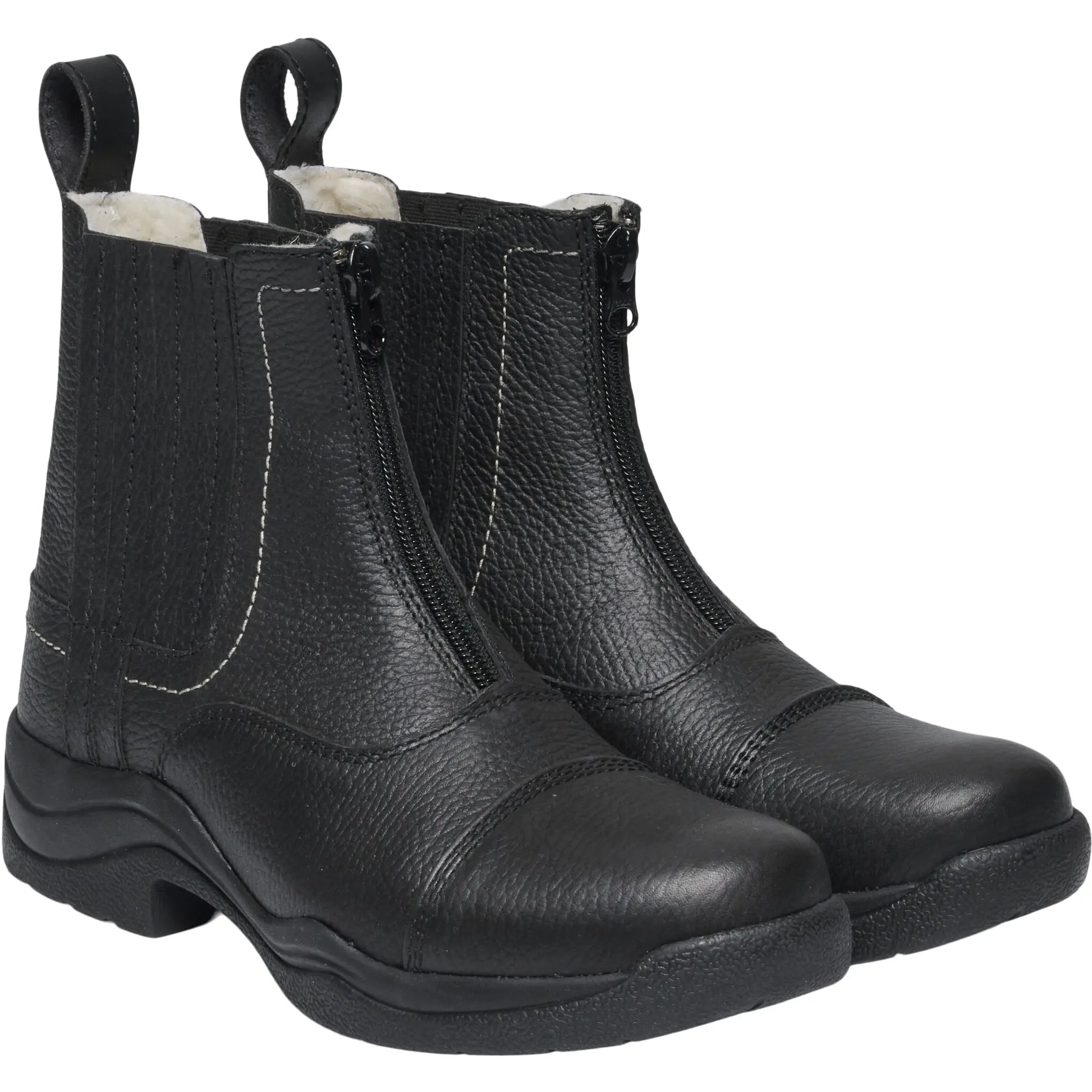 Winter Jodhpur Reitstiefeletten LEVI Zip schwarz