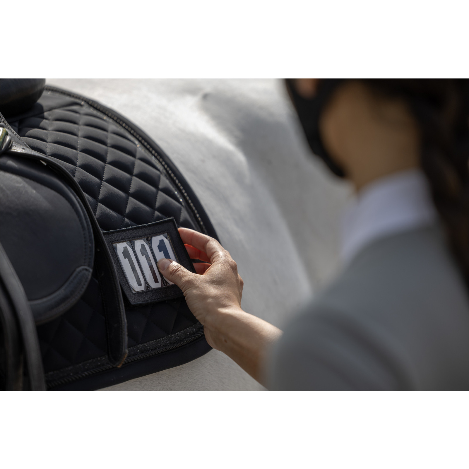 Schabracke mit Startnummer TREASURE 2.0 schwarz