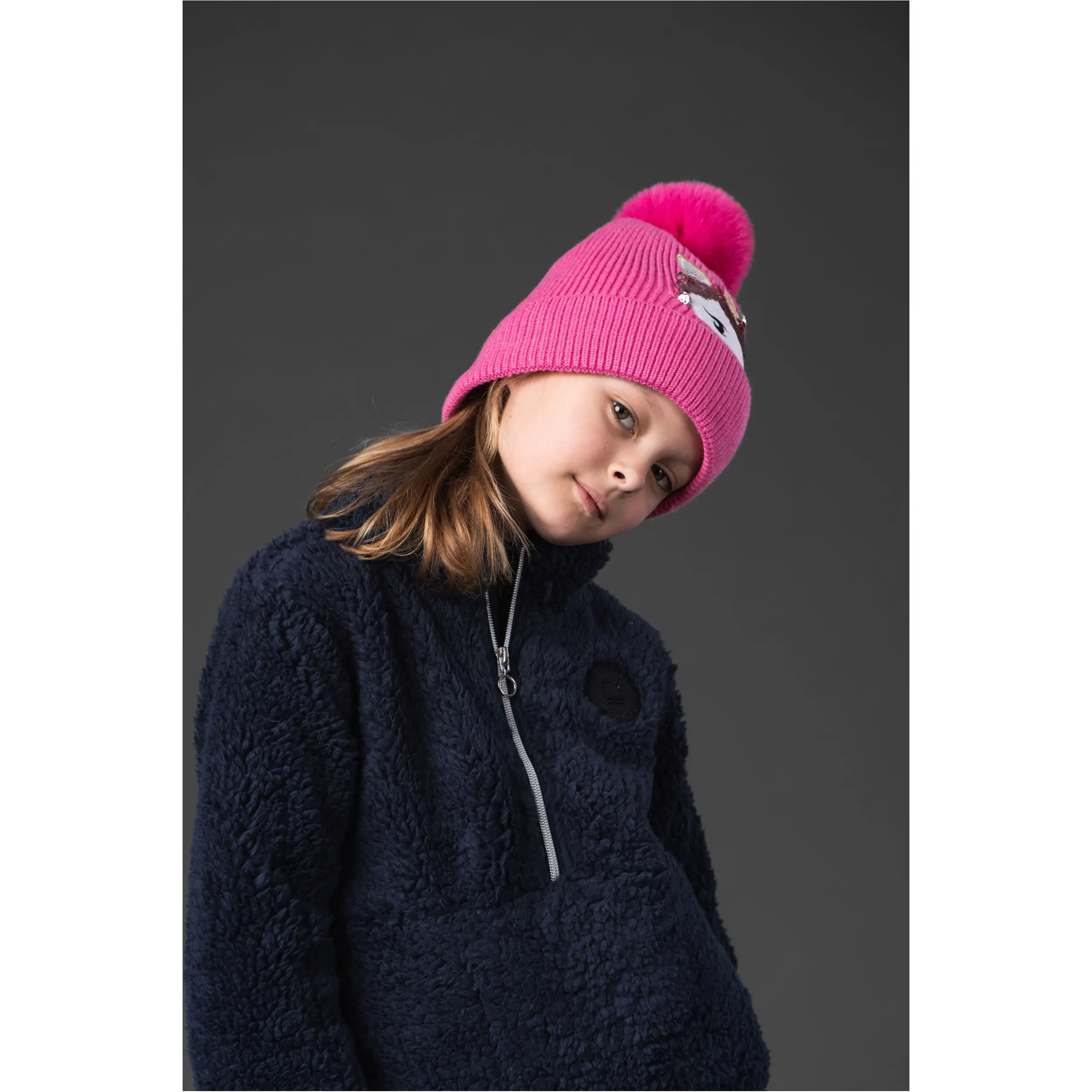 Winter Kinder Mütze Einhorn VAL phlox pink Winter Kinder Mütze Einhorn VAL phlox pink