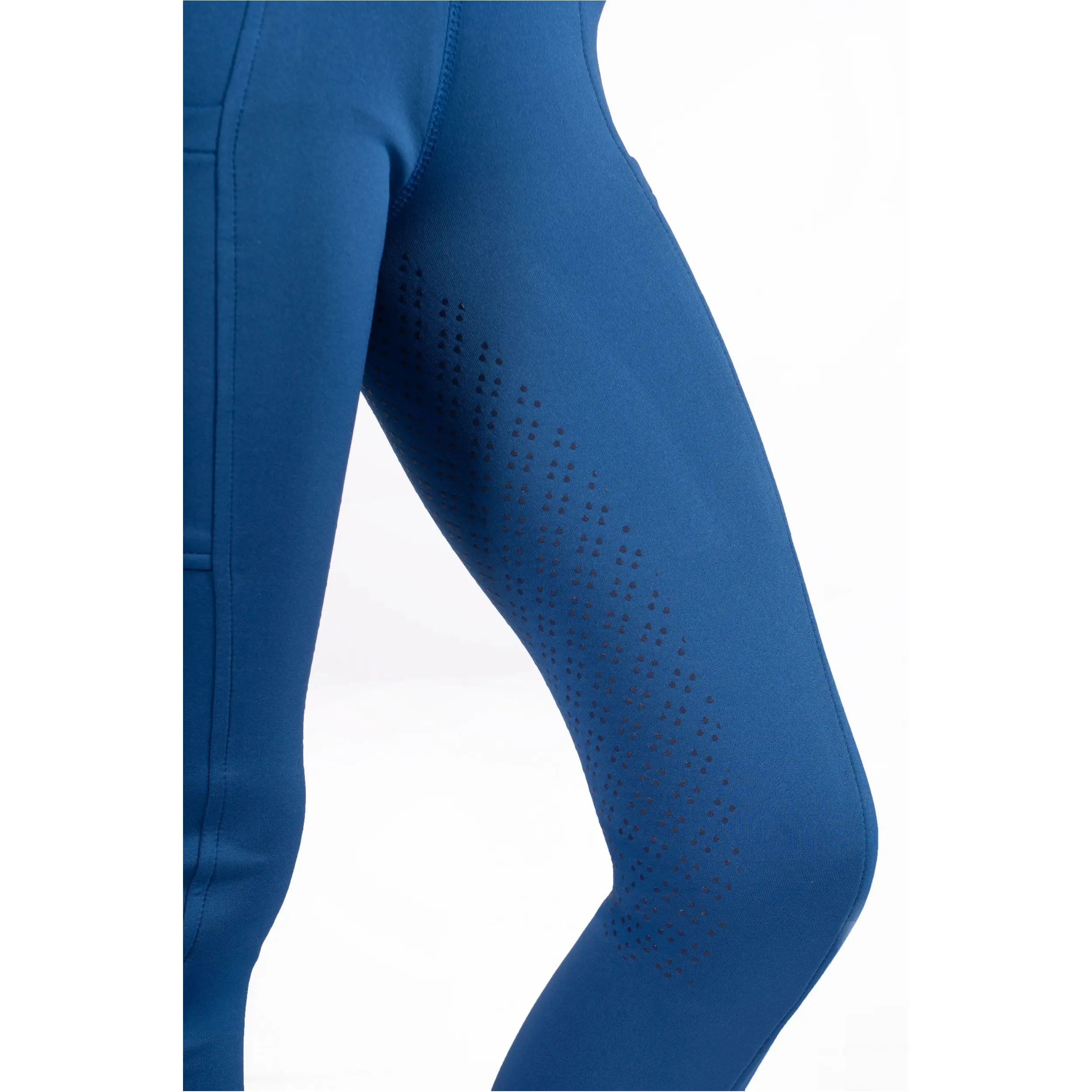 Kinder Reitleggings Silikon Vollbesatz LANA II STYLE blau