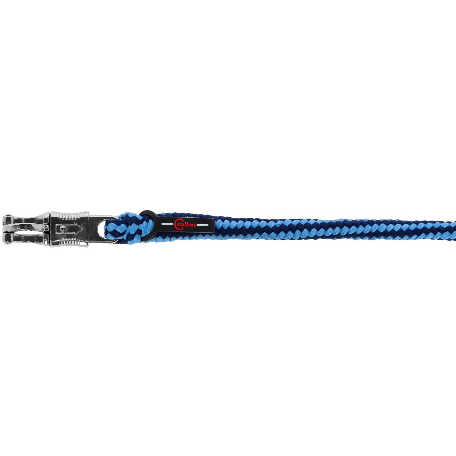 Führstrick mit Panikhaken HIPPO hellblau/dunkelblau 200cm