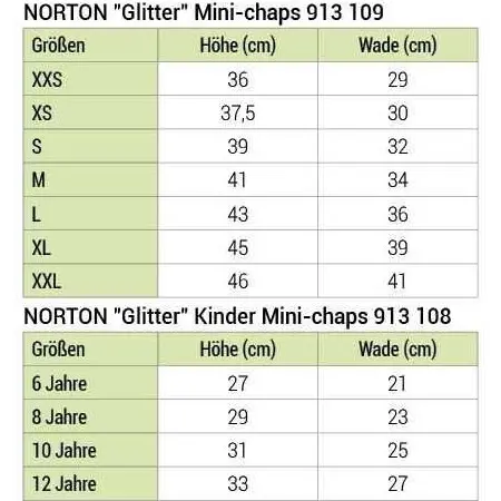 Kinder Mini Chaps GLITTER schwarz