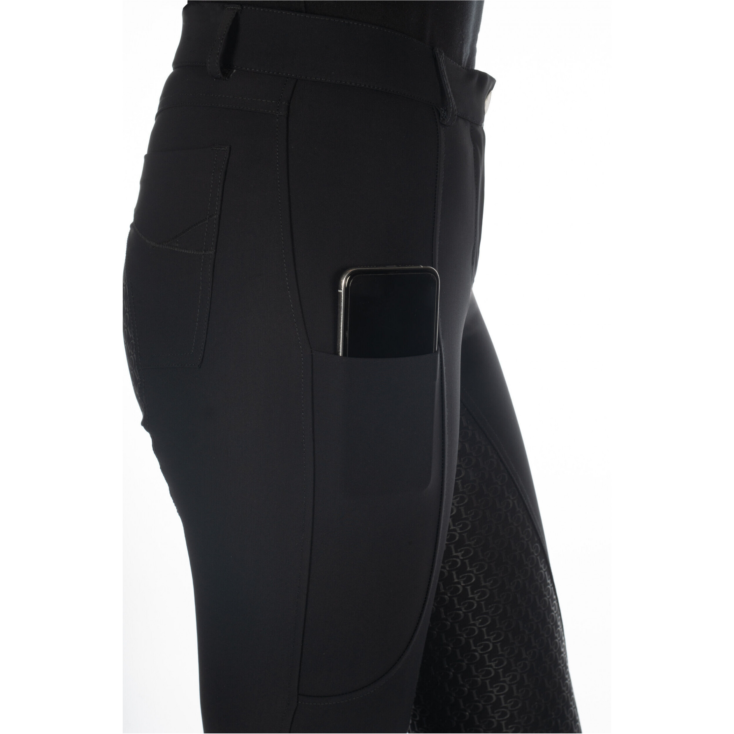 Damen Reithose Silikon Vollbesatz AMALFI schwarz