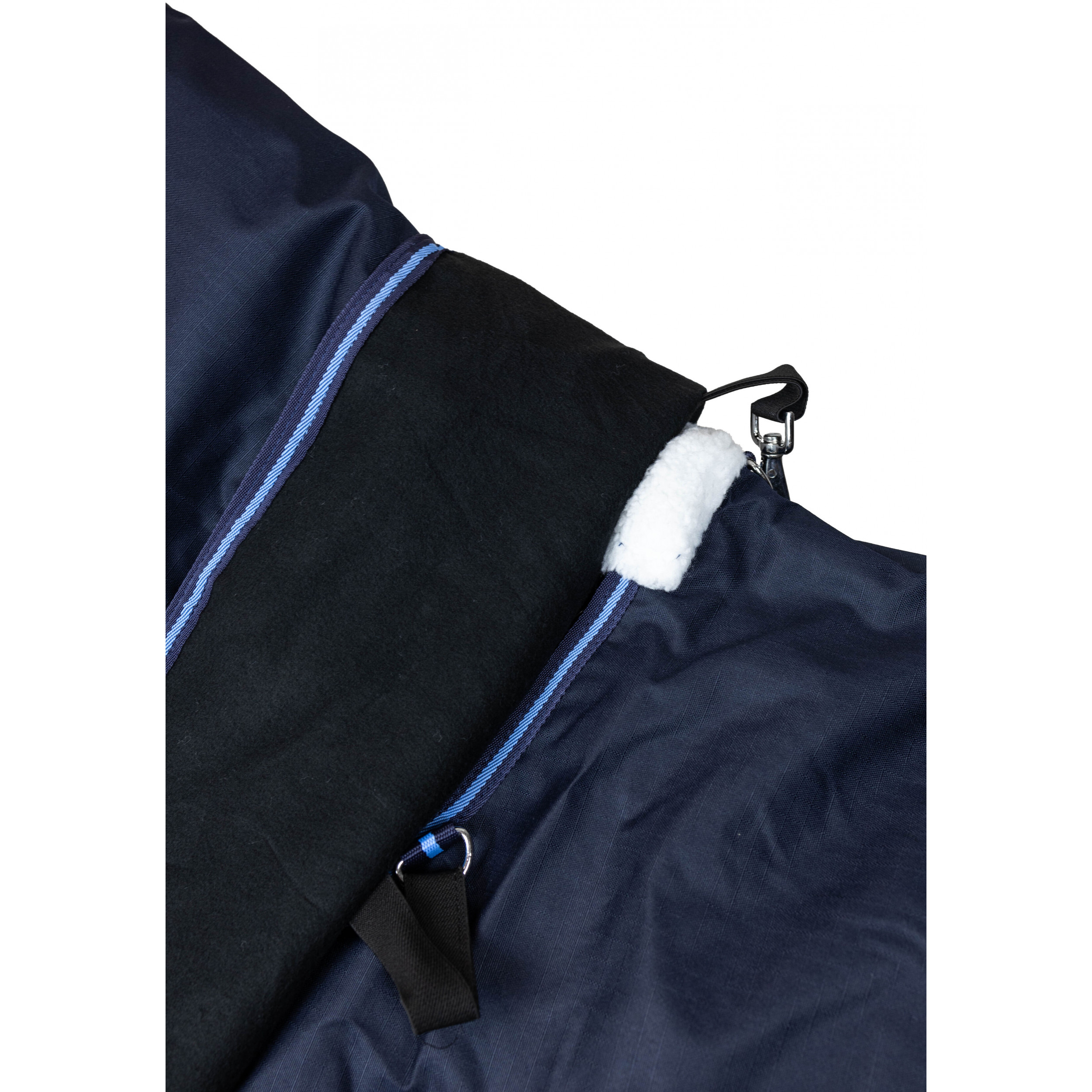 Winterdecke Full Neck 100g Füllung 600D BASICLINE blau/babyblau