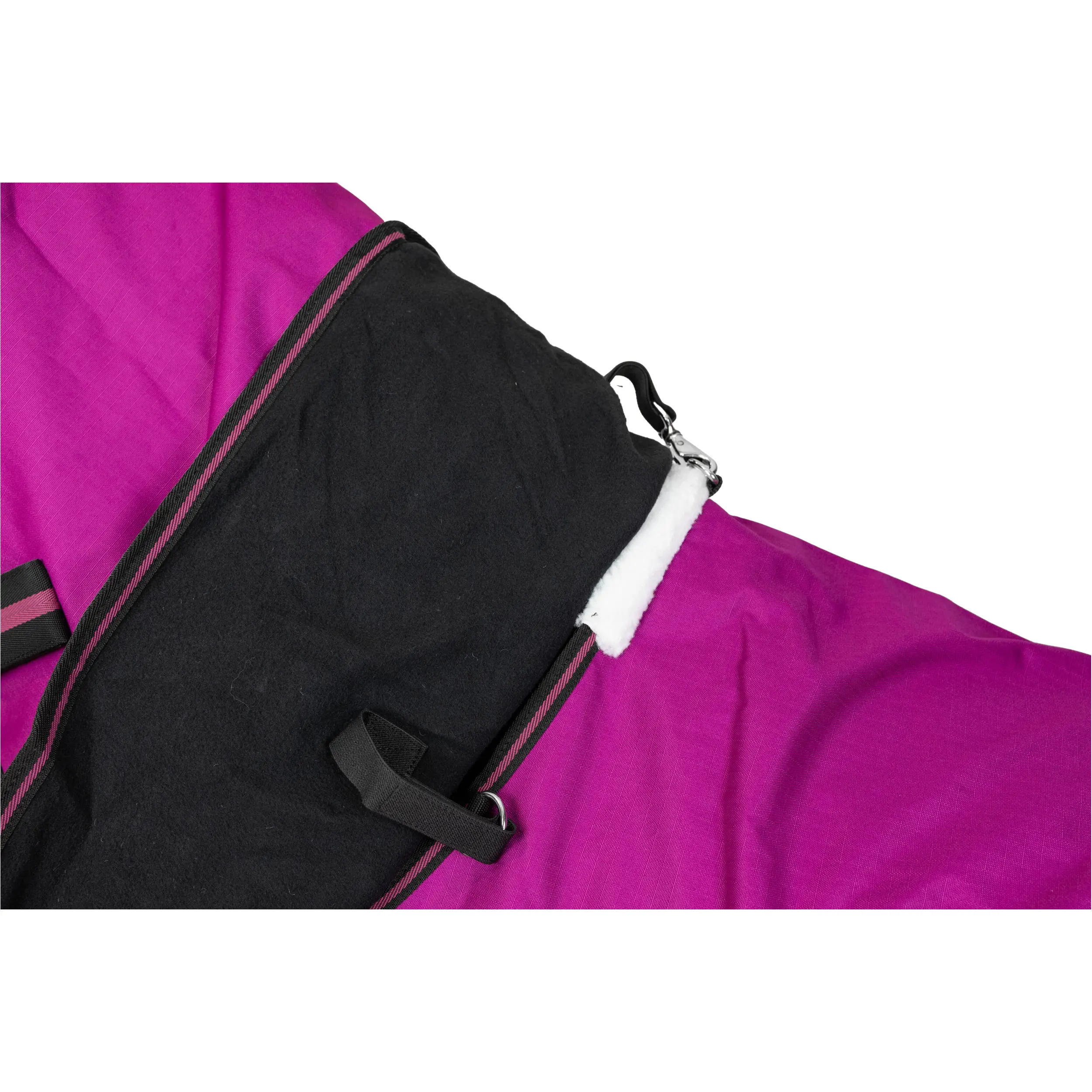 Winterdecke Full Neck 300g Füllung 600D BASICLINE beere/schwarz