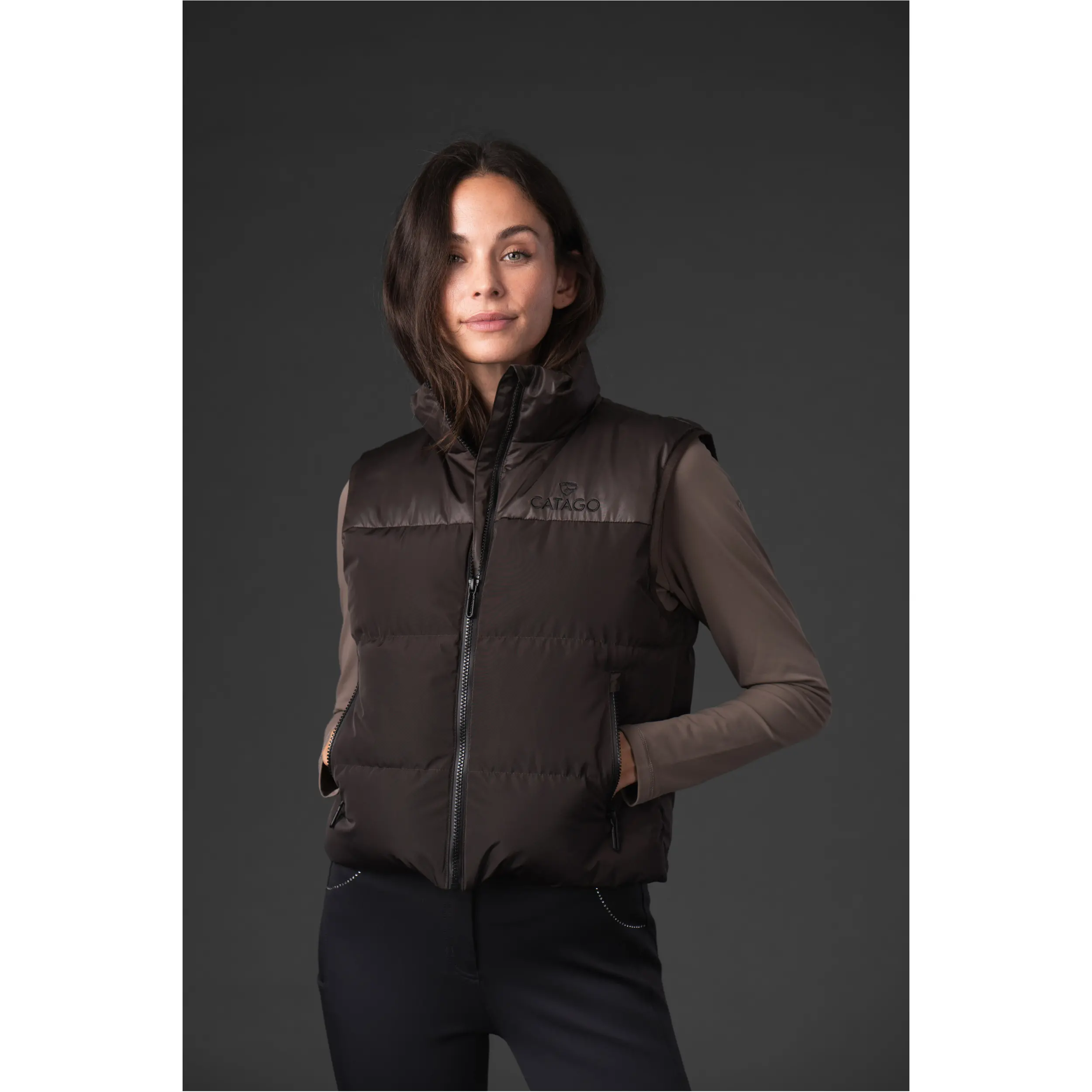 Winter Damen Reitweste wattiert VALLY after dark