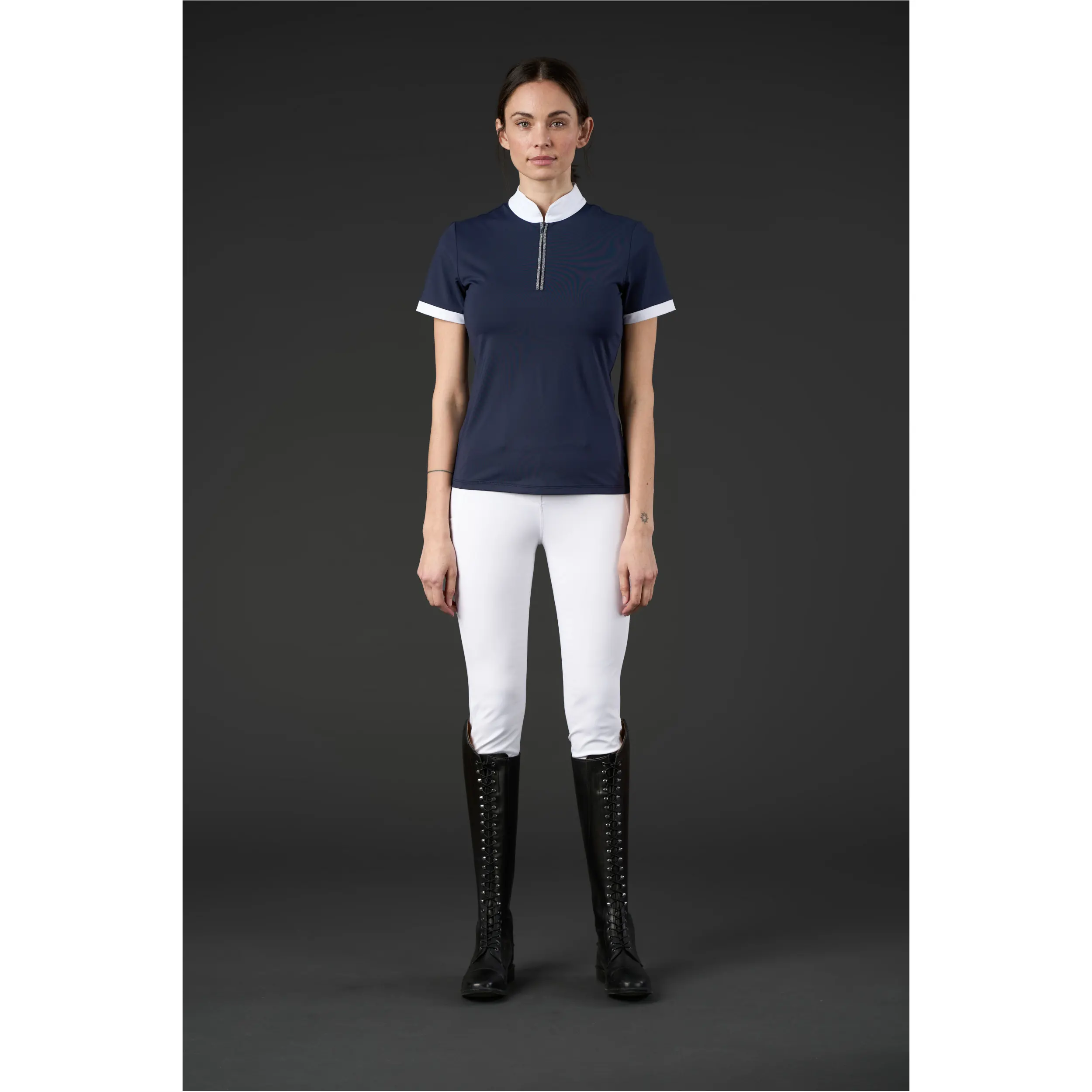 Damen Showshirt Kurzarm NICE navy
