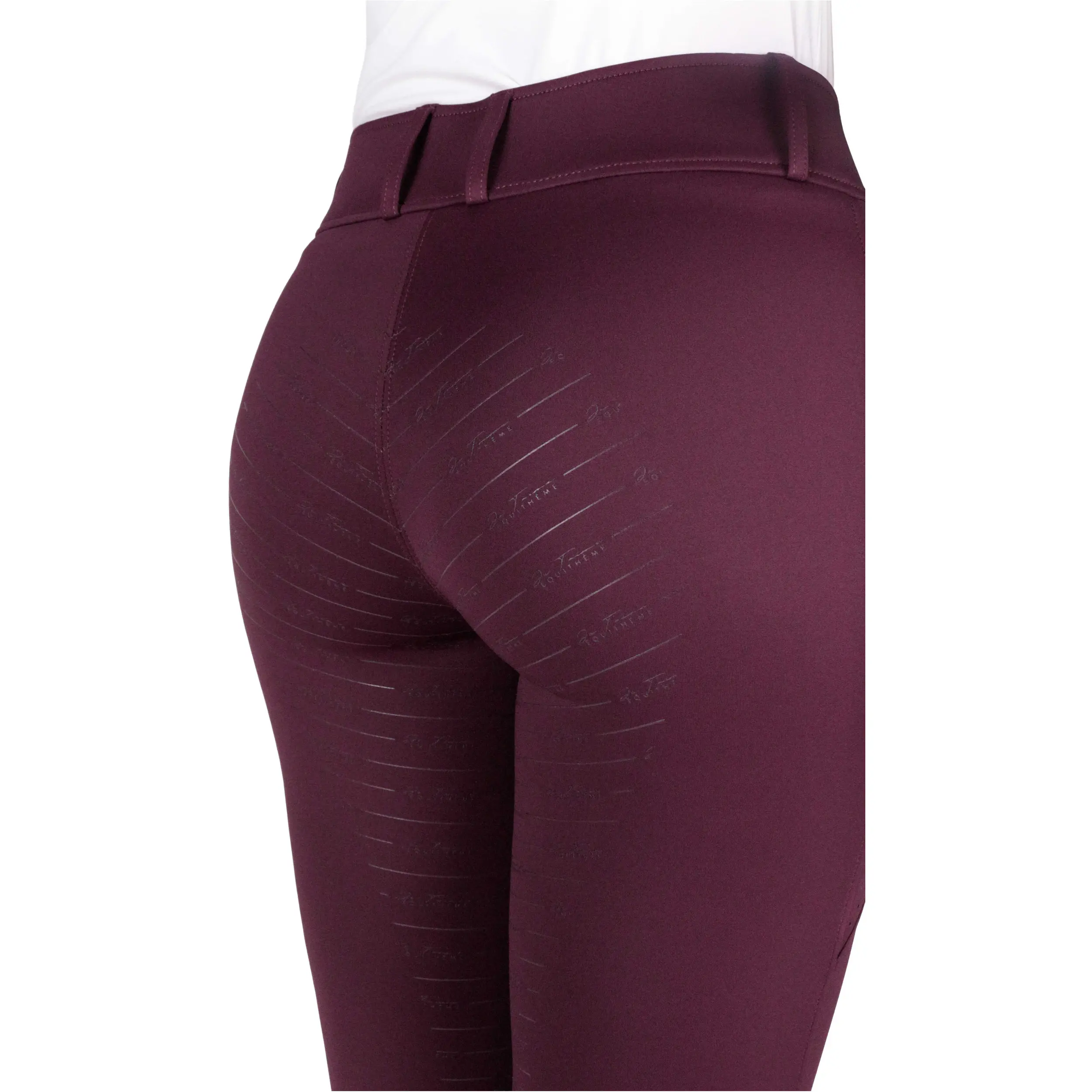 Damen Reithose Silikon Vollbesatz Je t’aime EK-ELSA pflaumenfarben