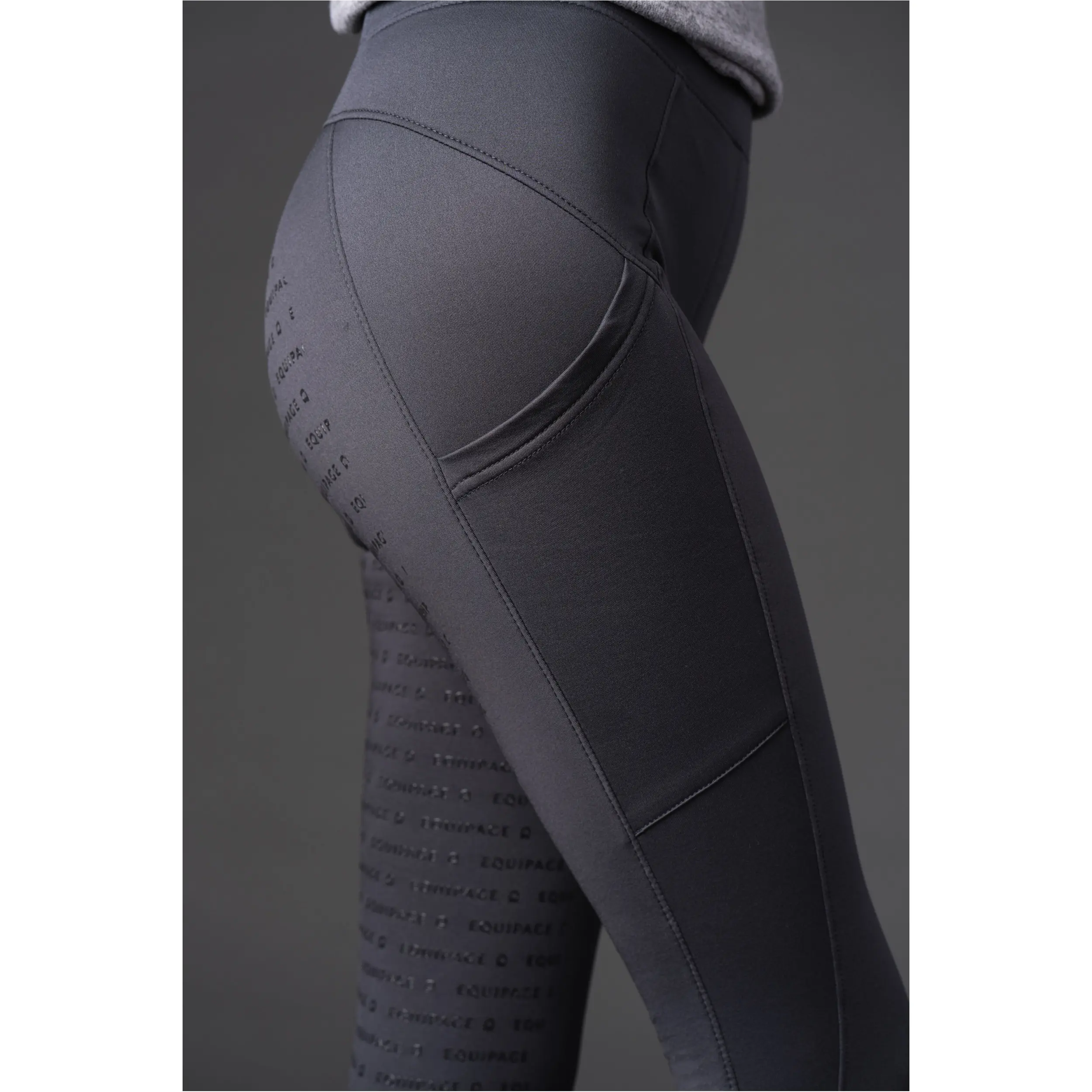 Winter Damen Reitleggings Silikon Vollbesatz VANDA asphalt Winter Damen Reitleggings Silikon Vollbesatz VANDA asphalt