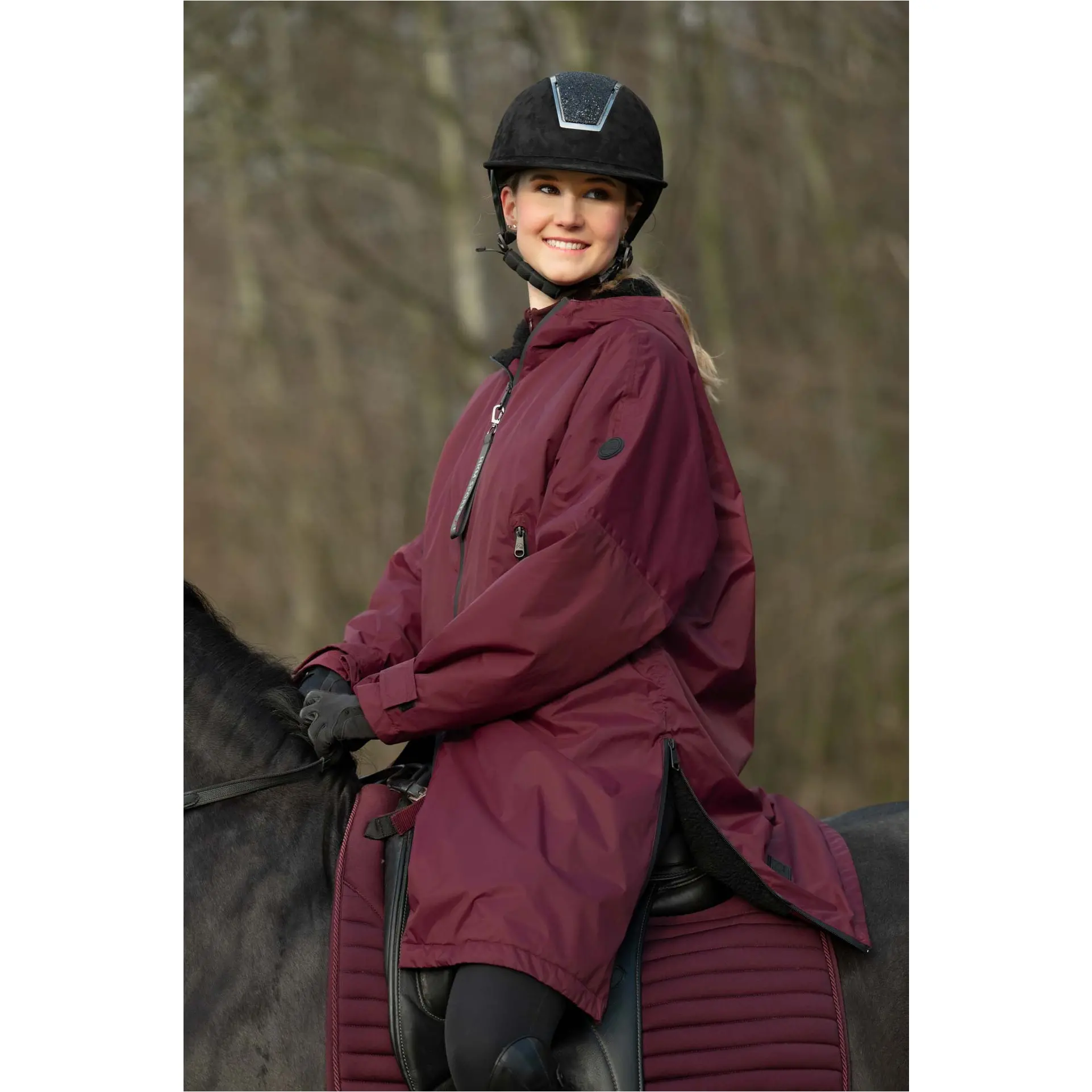 Winter Damen Reitjacke JULIE bordeaux