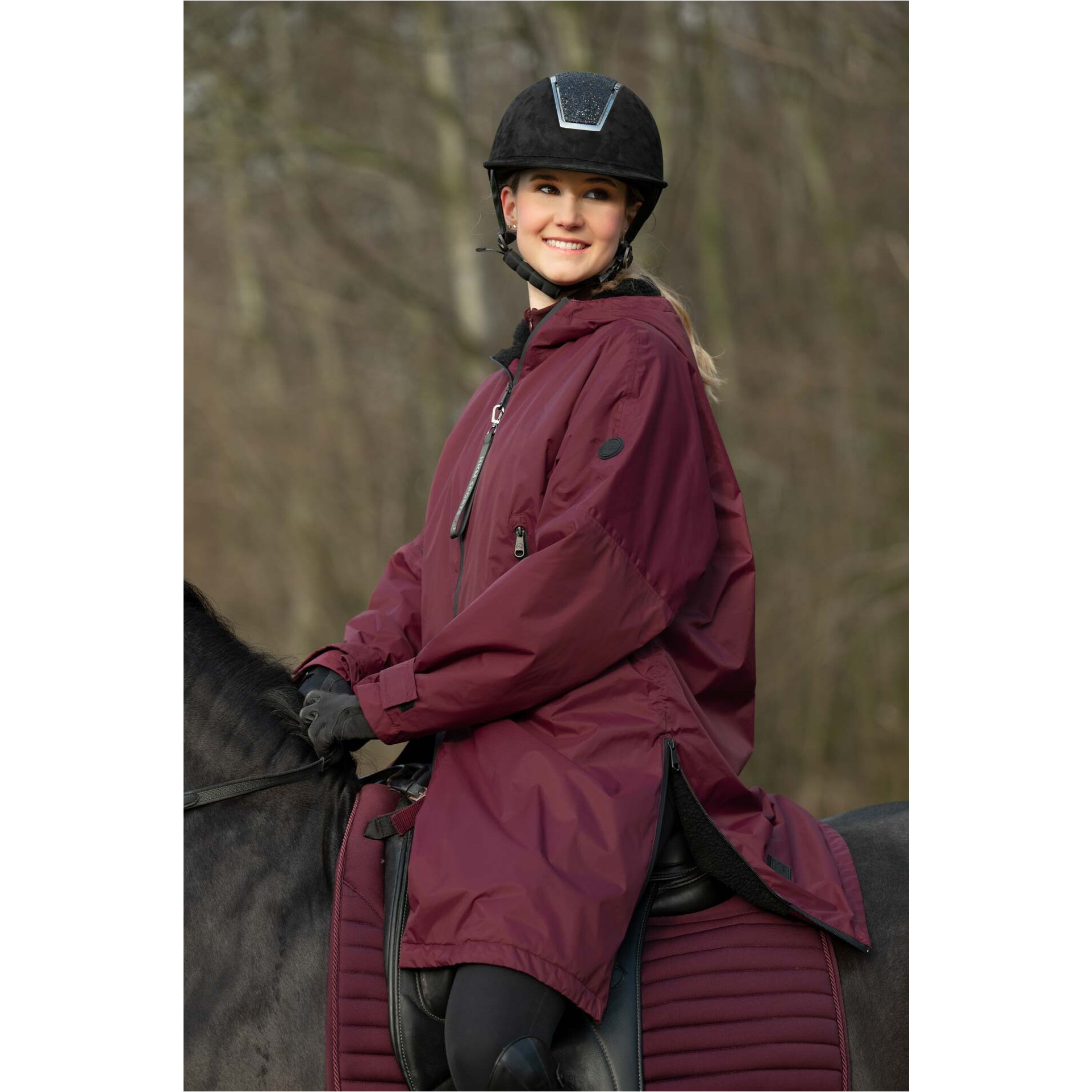 Winter Damen Reitjacke JULIE bordeaux