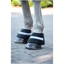 Hufglocken REFLECTIVE schwarz/silber
