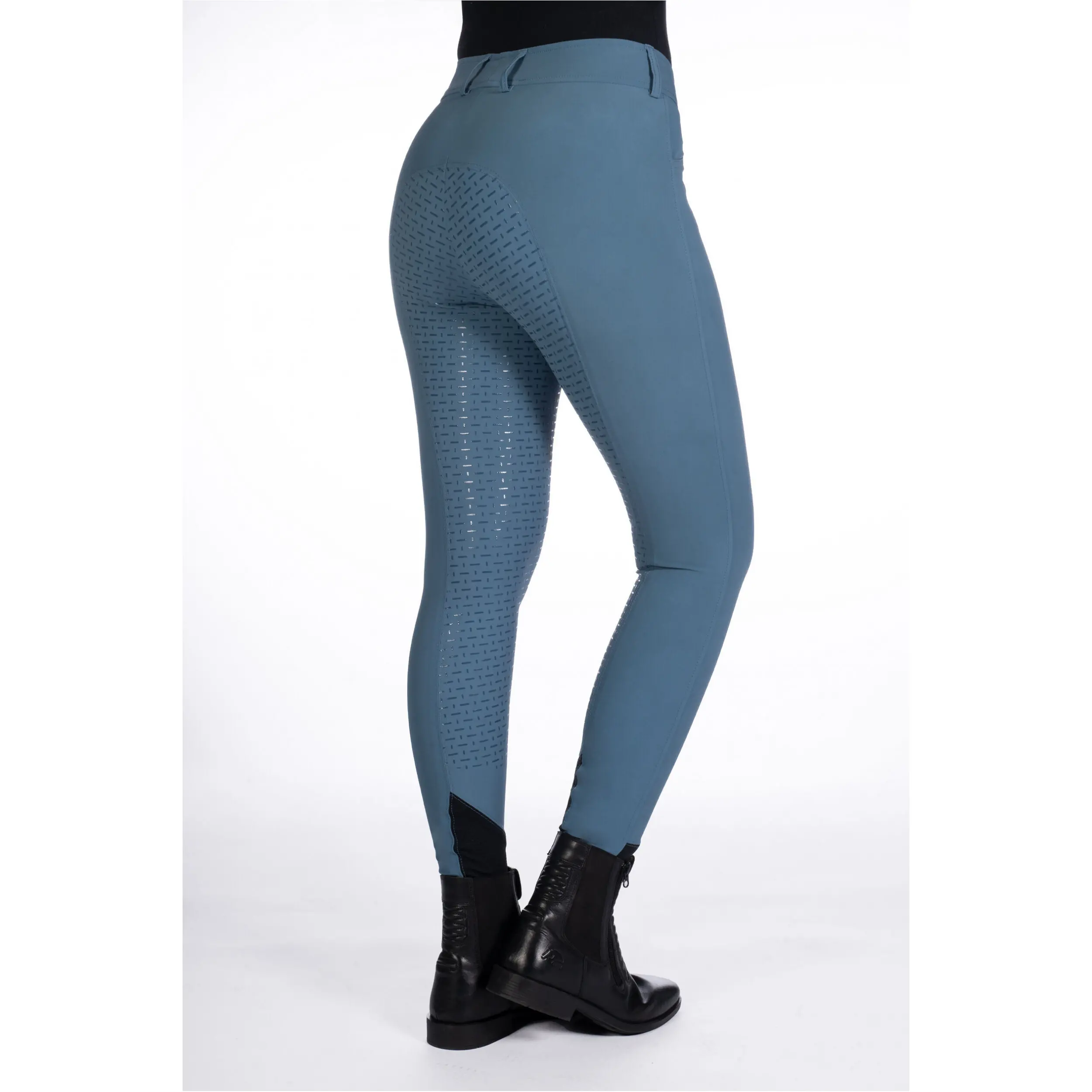 Damen Reithose Silikon Vollbesatz TAMPA rauchblau