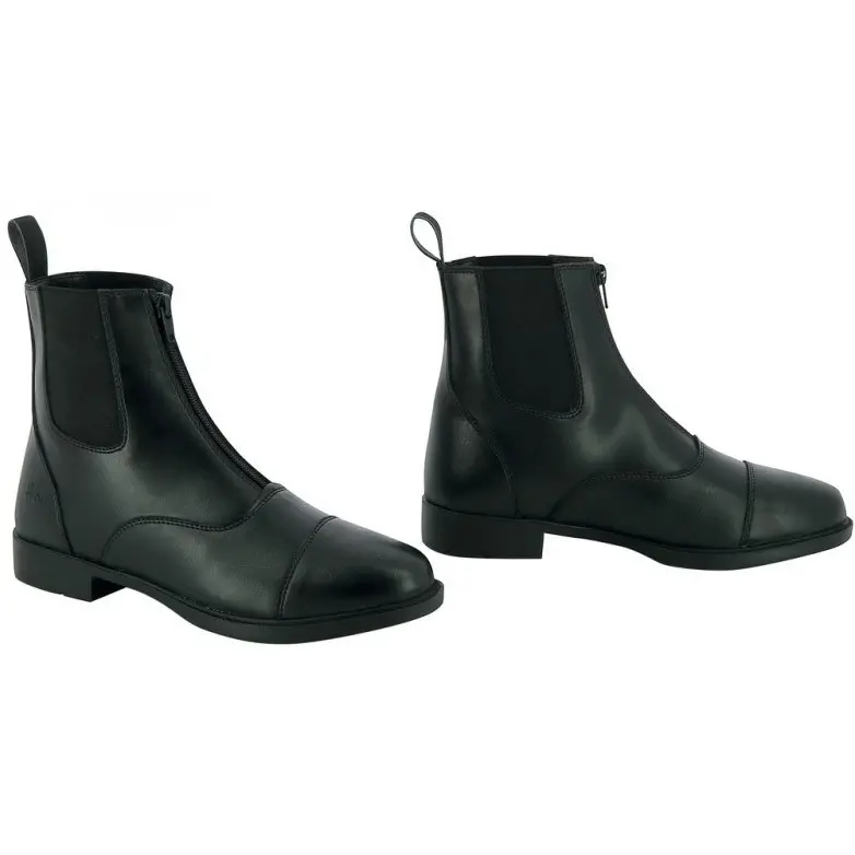 Kinder Jodhpur Reitstiefeletten ZIP schwarz