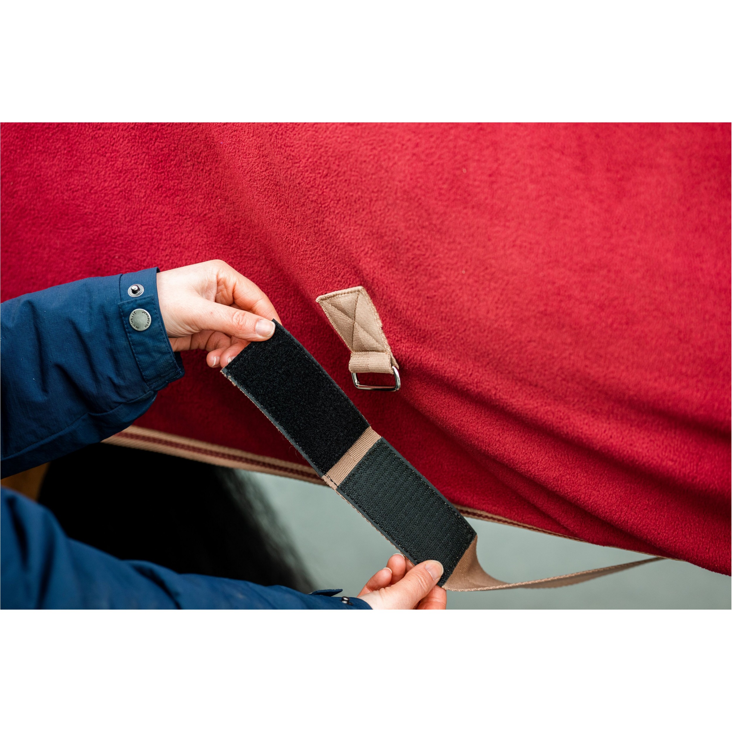 Abschwitzdecke AMIGO Fleece Cooler mulberry/taupe