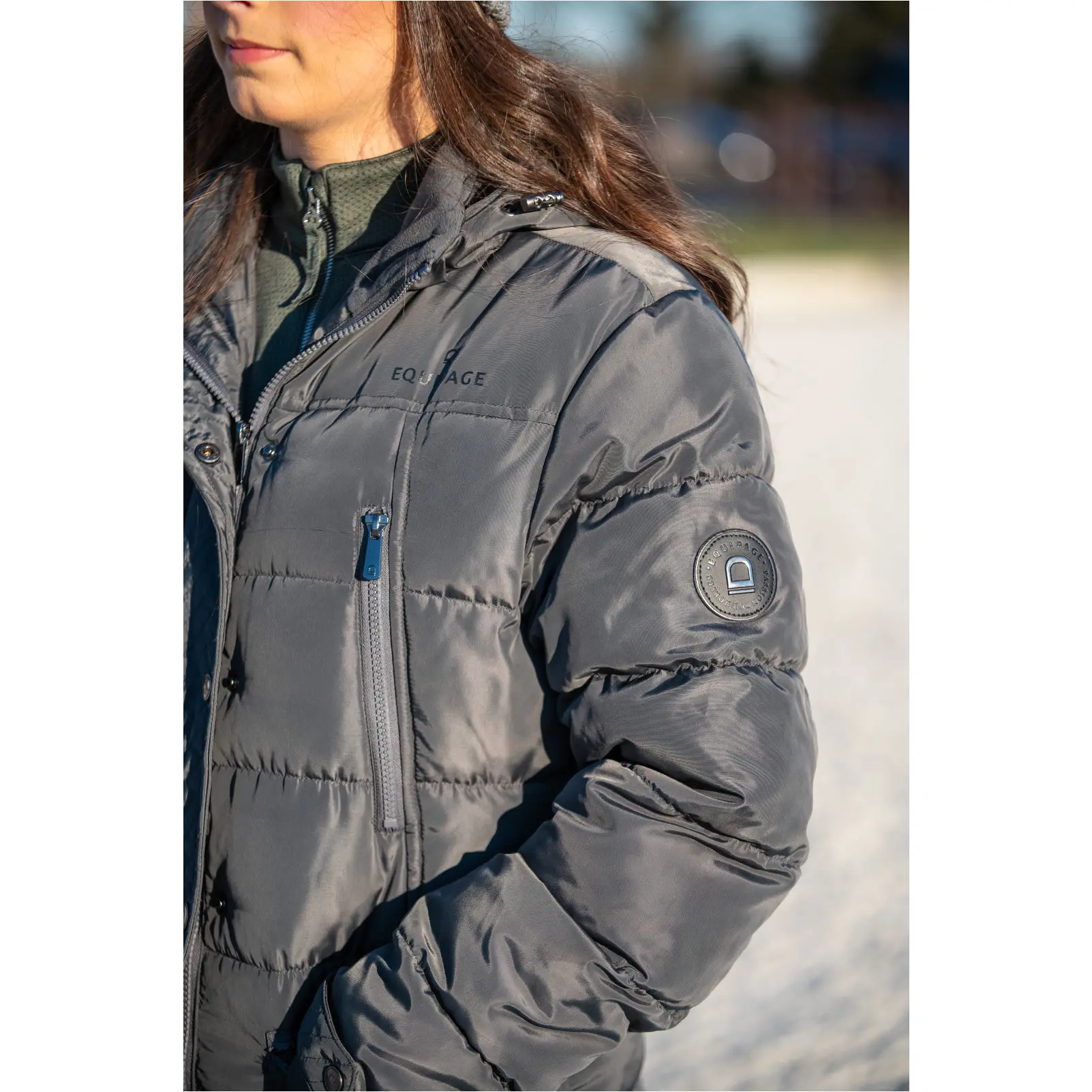 Winter Damen Reitmantel CANDICE asphalt Winter Damen Reitmantel CANDICE asphalt