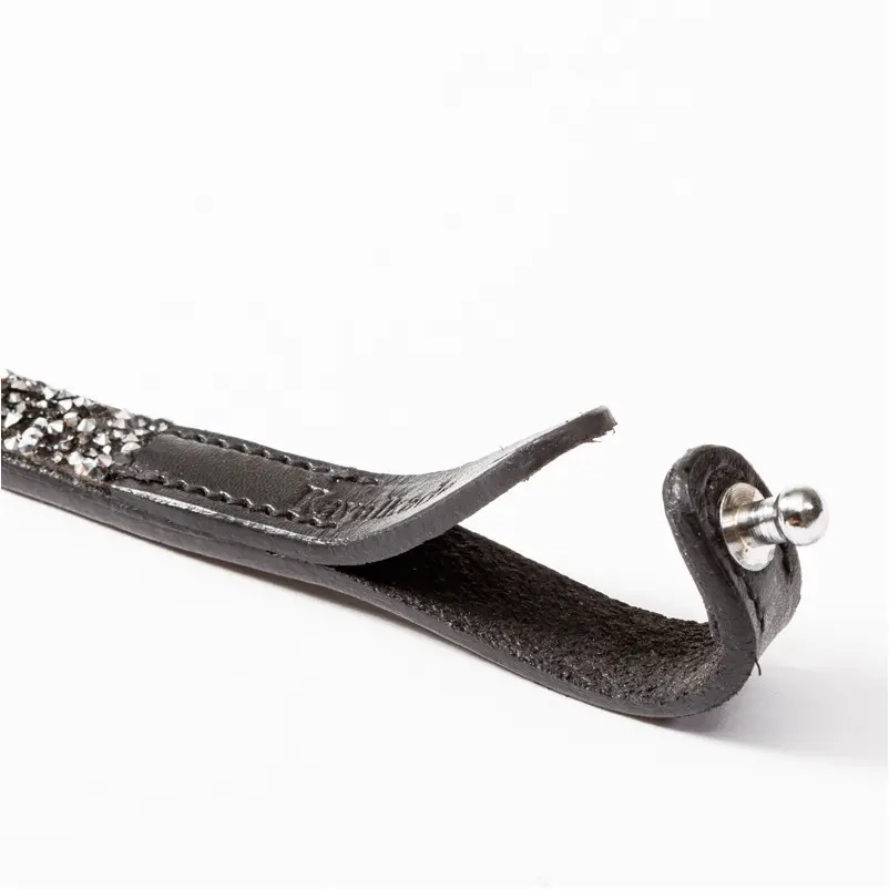 Stirnband BUTTON schwarz/grau