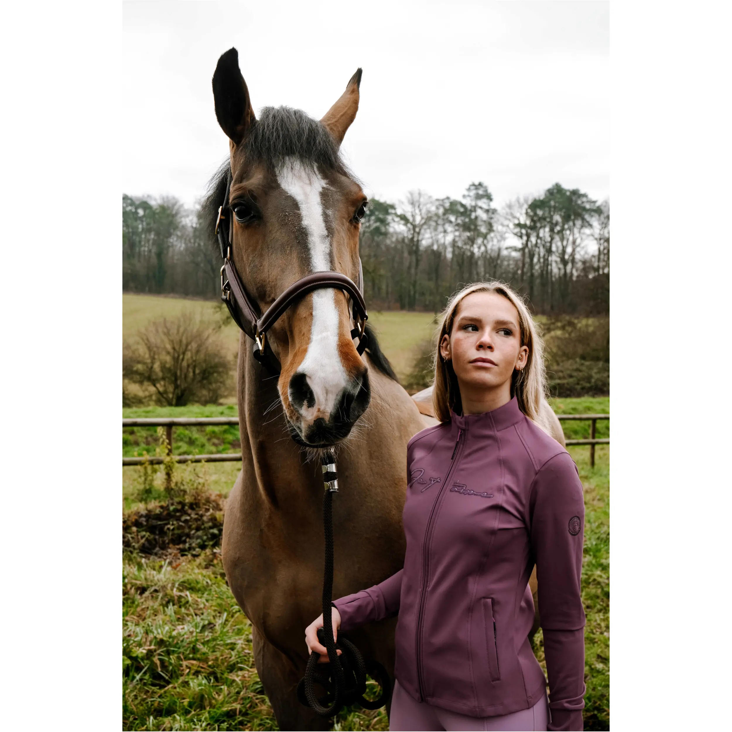 Damen Softshelljacke Je t'aime EK-ILONA violett