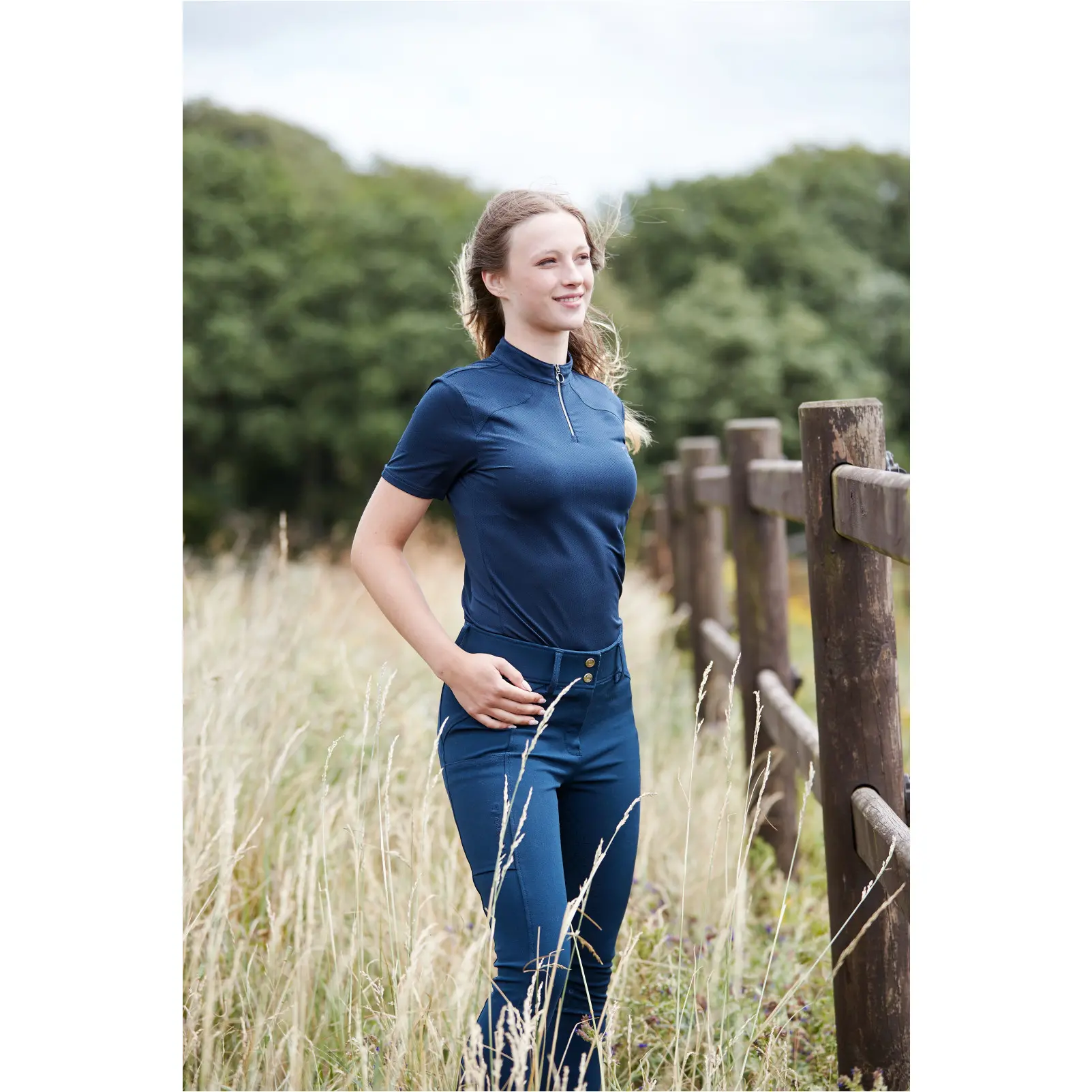 Damen Turniershirt Half-zip HASTY navy