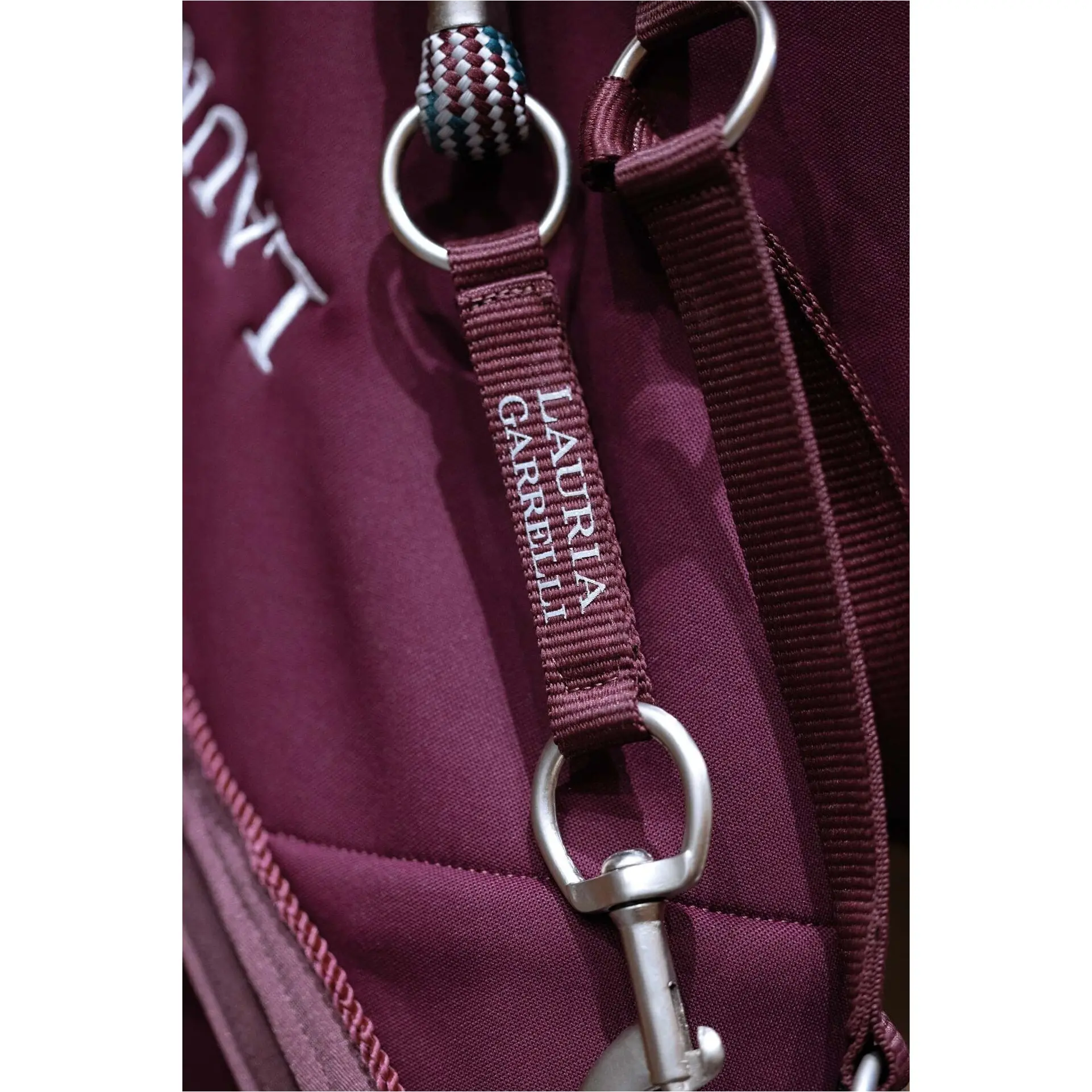 Führstrick mit Karabinerhaken LIVIGNO bordeaux Führstrick mit Karabinerhaken LIVIGNO bordeaux