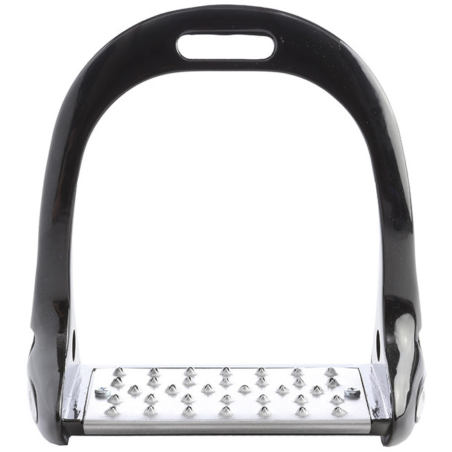 Aluminium Steigbügel BALANCE schwarz/silber