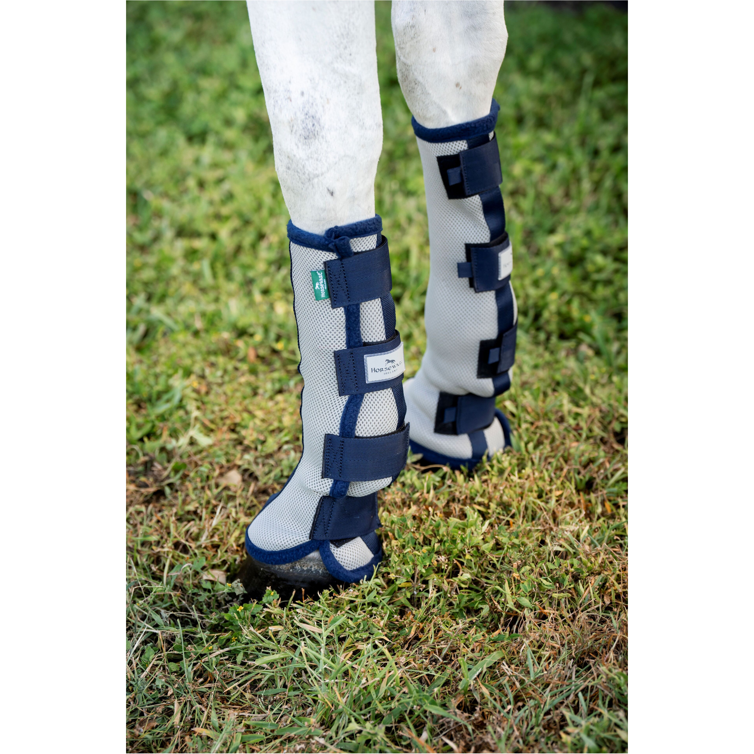 Fliegengamaschen Fly Boots silver/navy