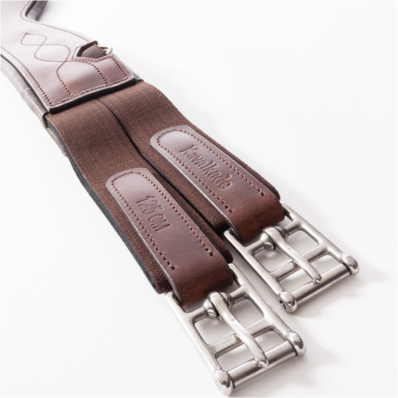 Ledersattelgurt geölt mit Elast ATLAS braun