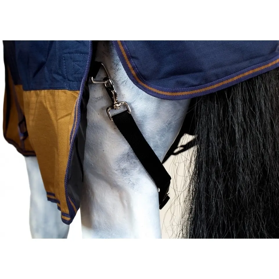 Winterdecke Full Neck 300g Füllung 600D BASICLINE dunkelblau/braun - Posten Winterdecke Full Neck 300g Füllung 600D BASICLINE dunkelblau/braun - Posten