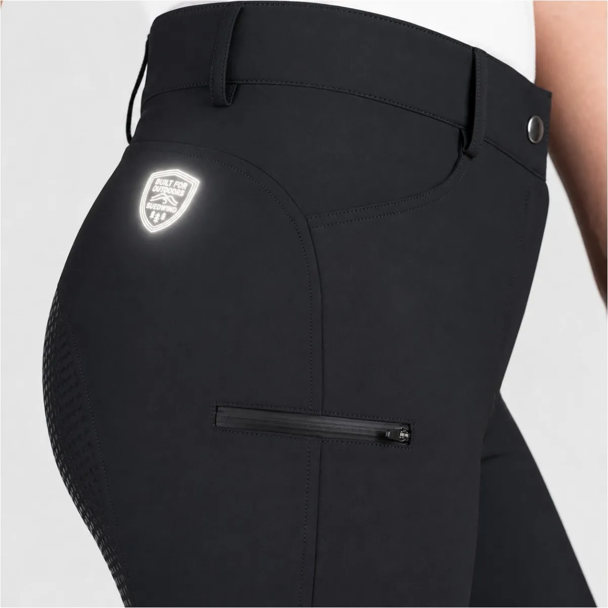 Damen Thermo Reithose Silikon Vollbesatz DryRide JODHPUR BREECHES schwarz