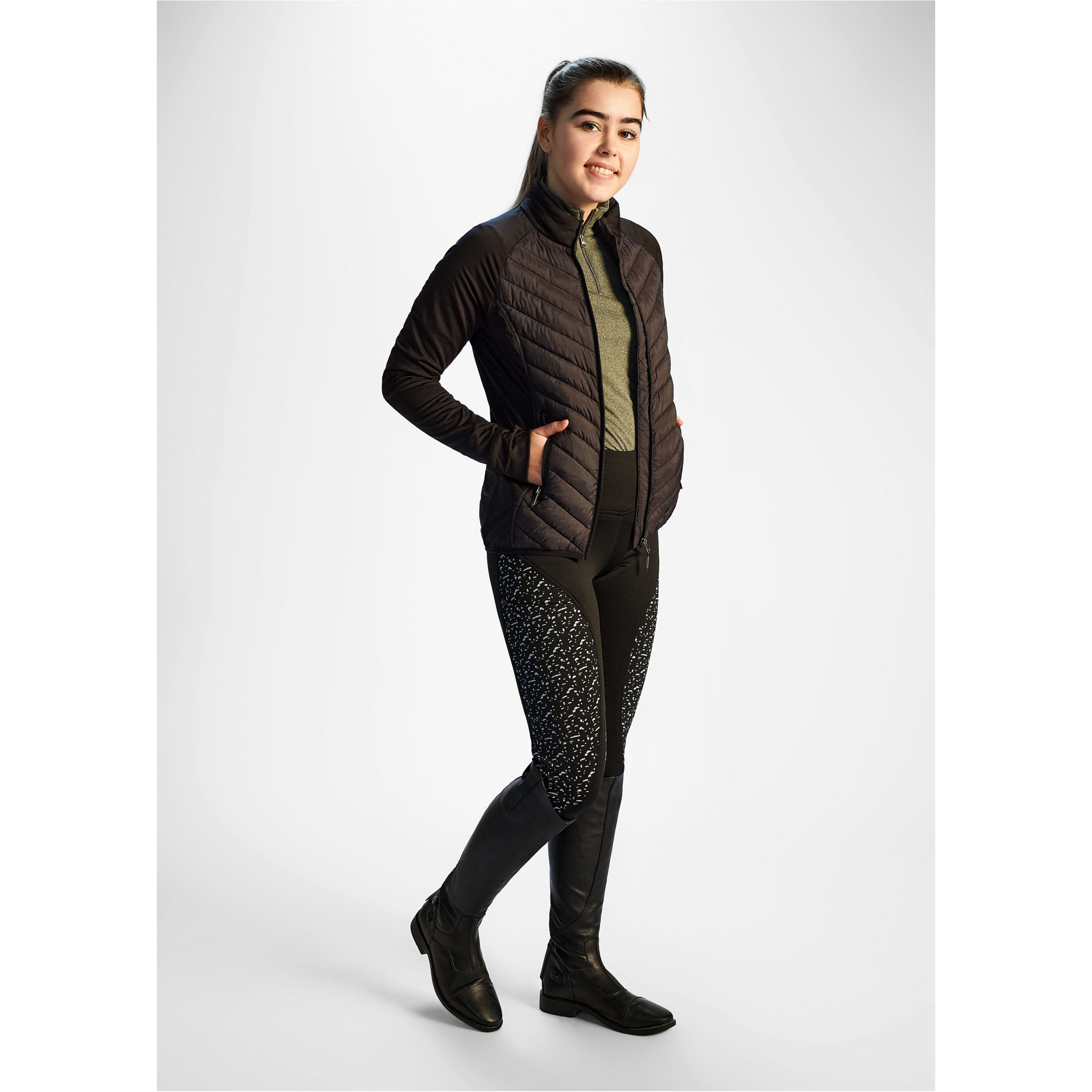 Damen Steppjacke CANON schwarz