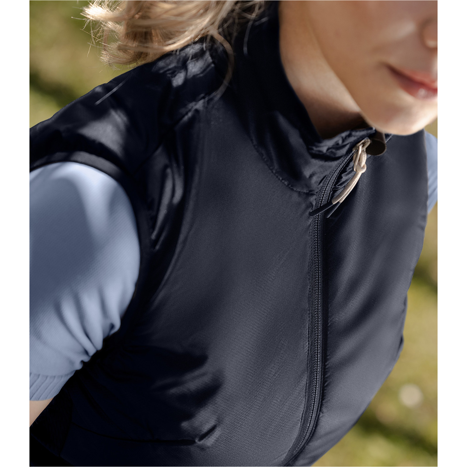 Damen Windbreaker Weste PALMA tiefblau