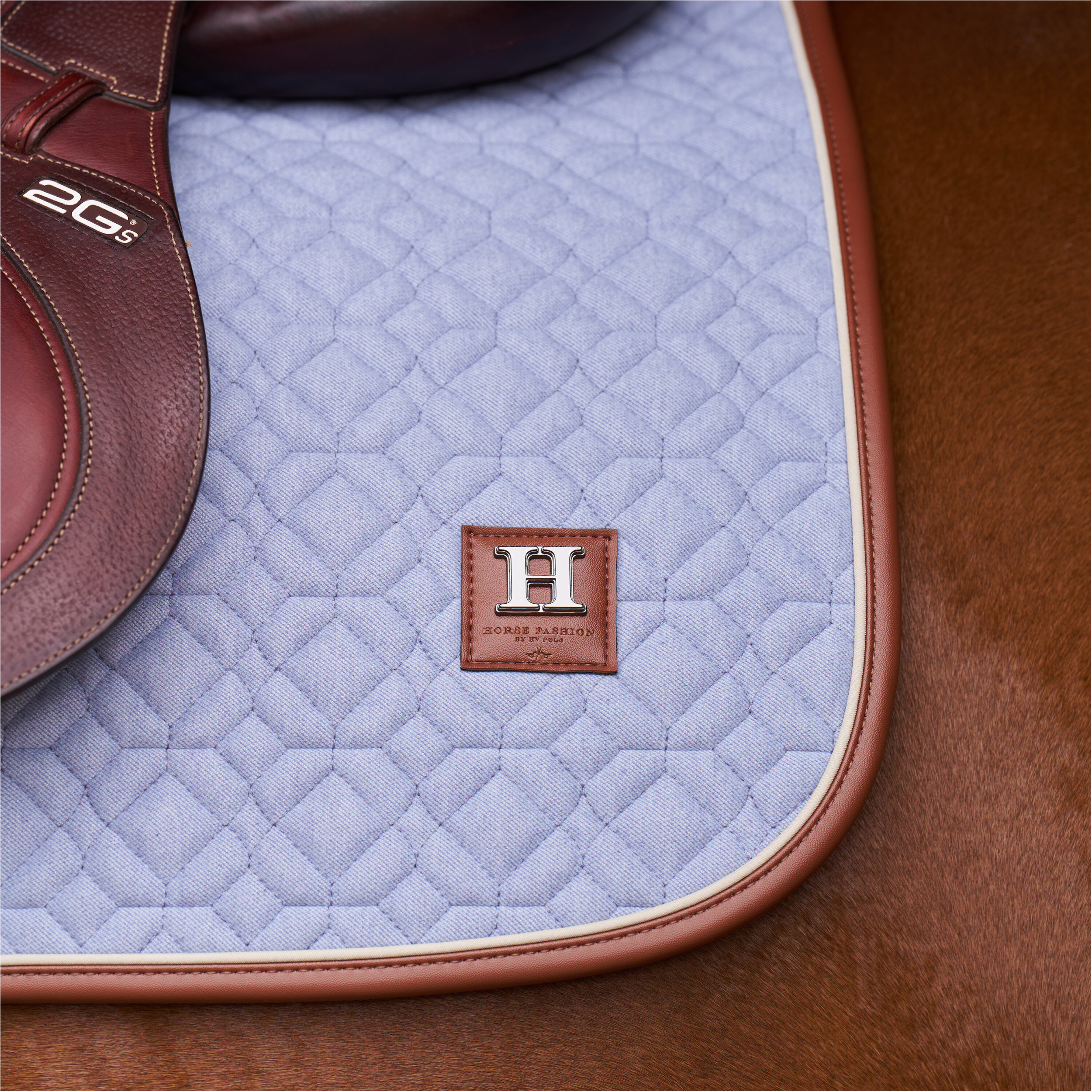 Schabracke HVPLuxi powder blue Warmblut Dressur