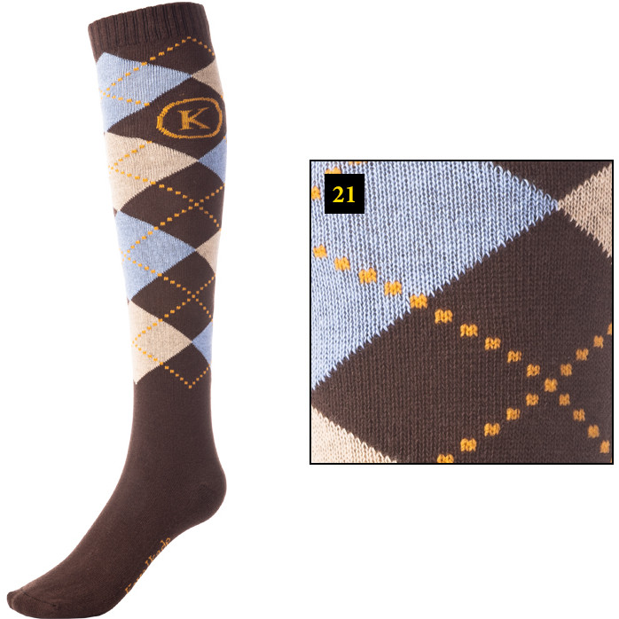 braun/hellblau/beige