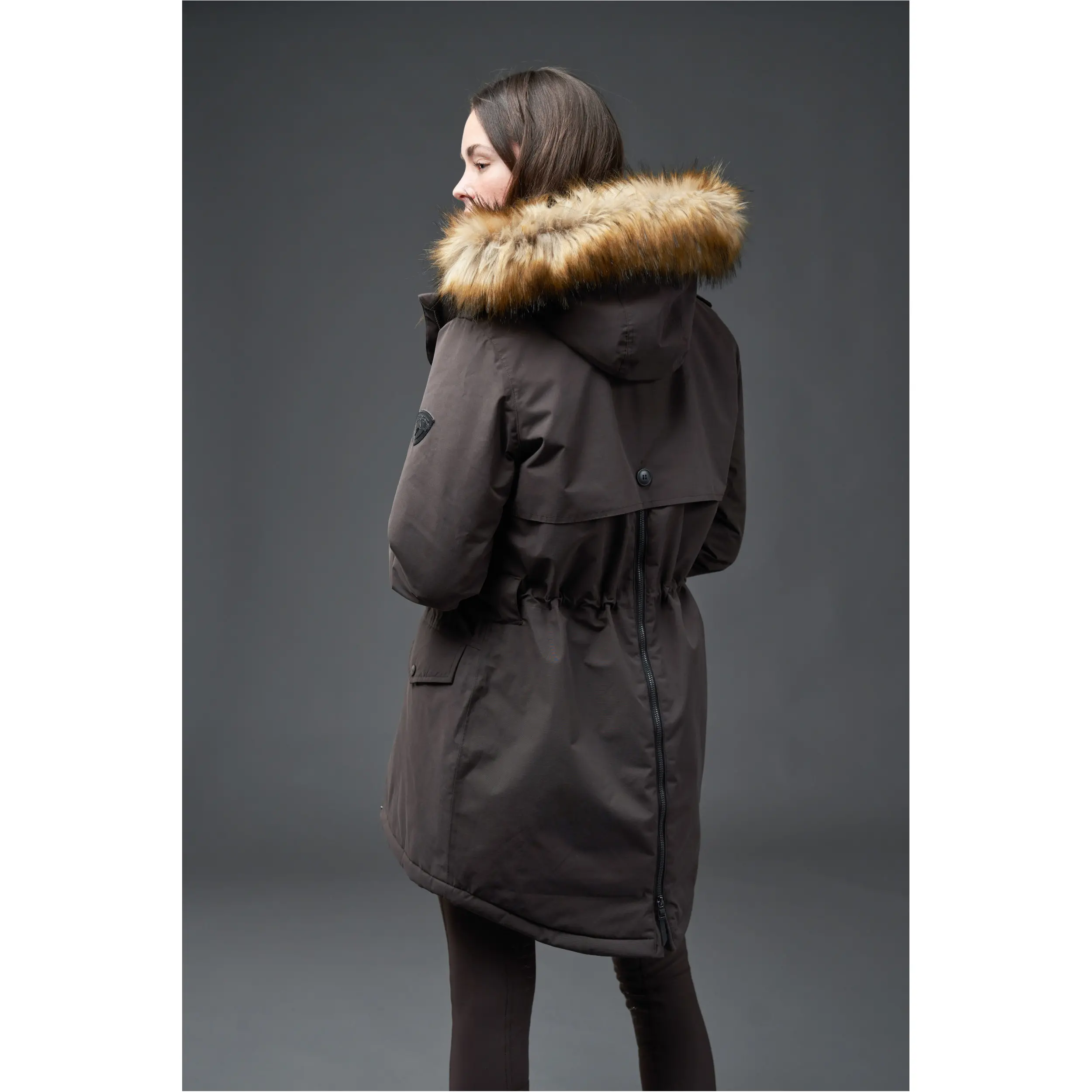 Damen Winterreitmantel AMY after dark
