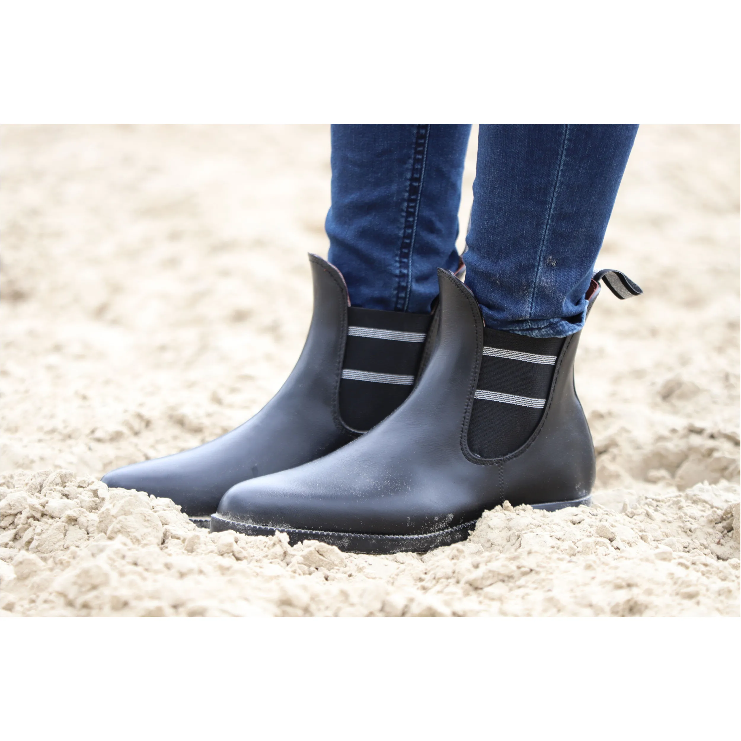 Jodhpur Gummistiefelette STYLE LUREX schwarz