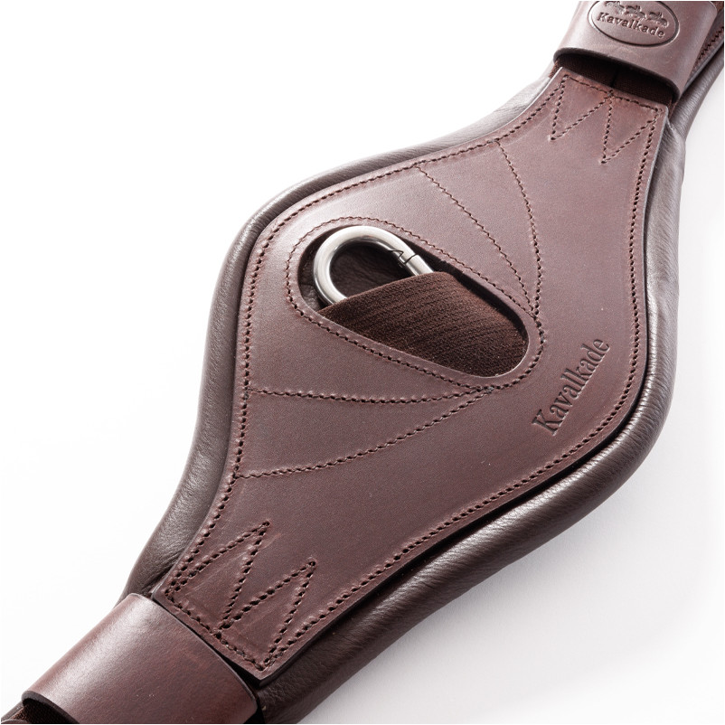 Lederkurzgurt geölt mit Elast JULIUS braun