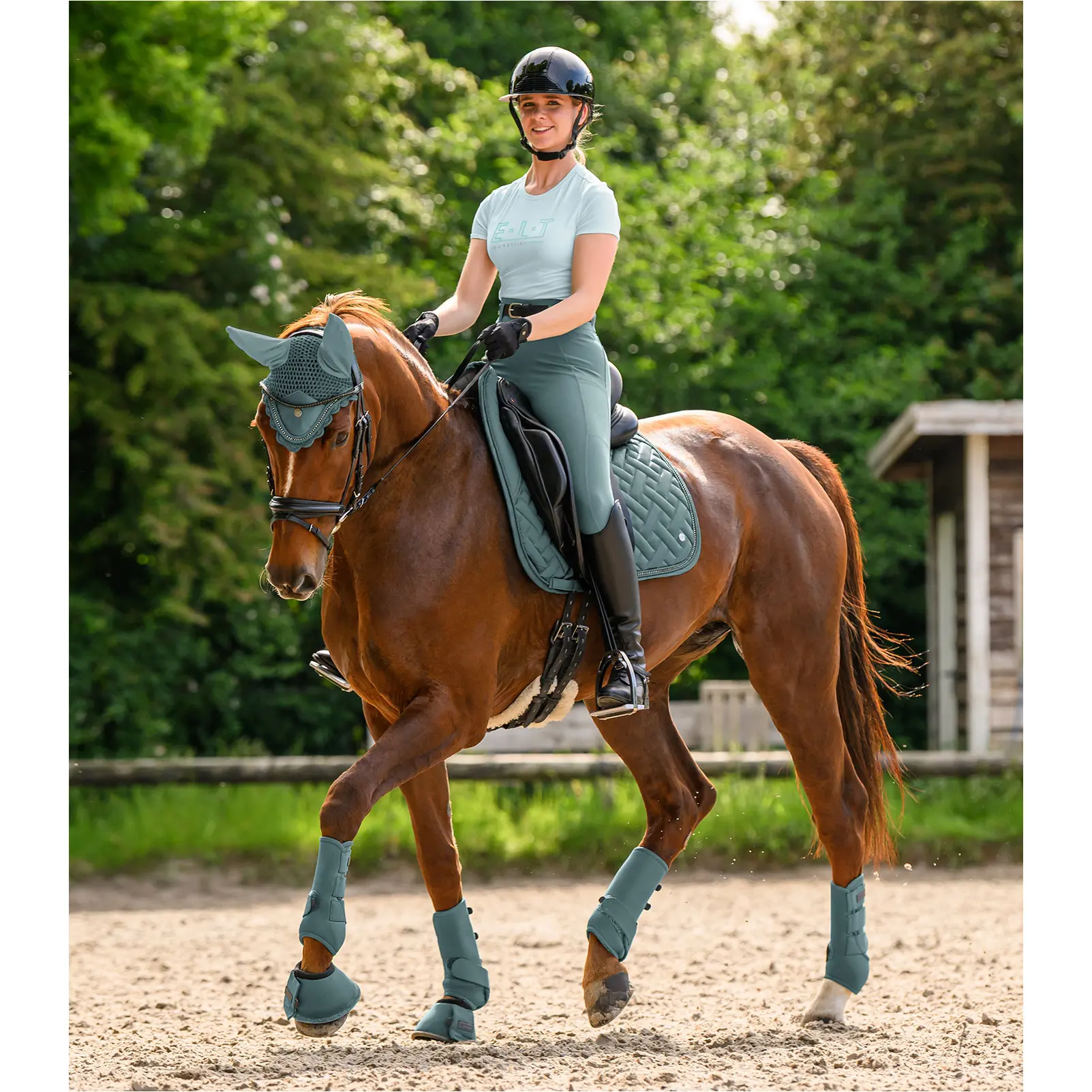 Kinder Reitleggings Silikon Vollbesatz ELLA piniengrün Kinder Reitleggings Silikon Vollbesatz ELLA piniengrün