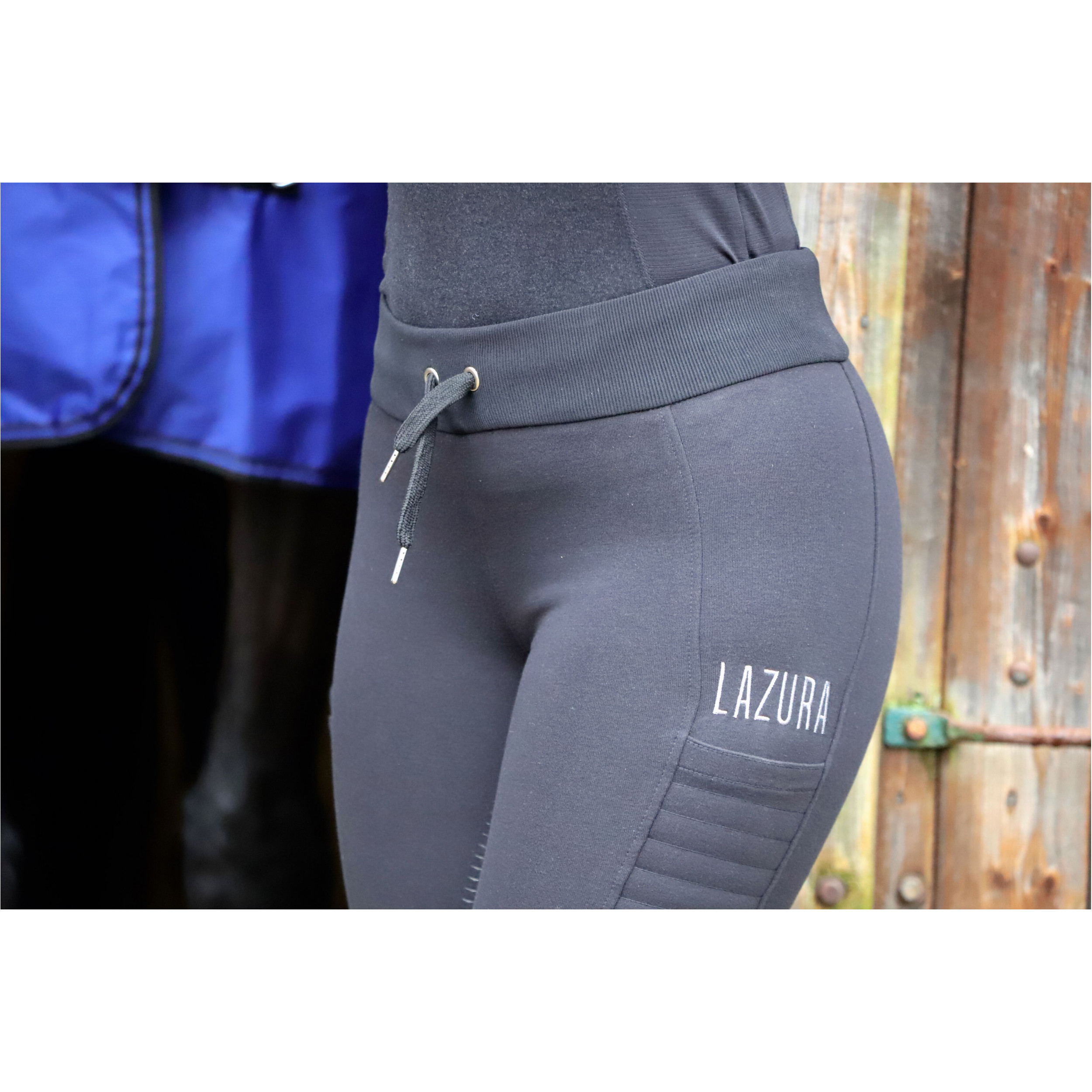 Damen Reitleggings Silikon Vollbesatz HANNA schwarz