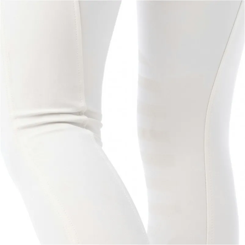 Damen Reithose Silikon Kniebesatz SAFIR weiß/blau