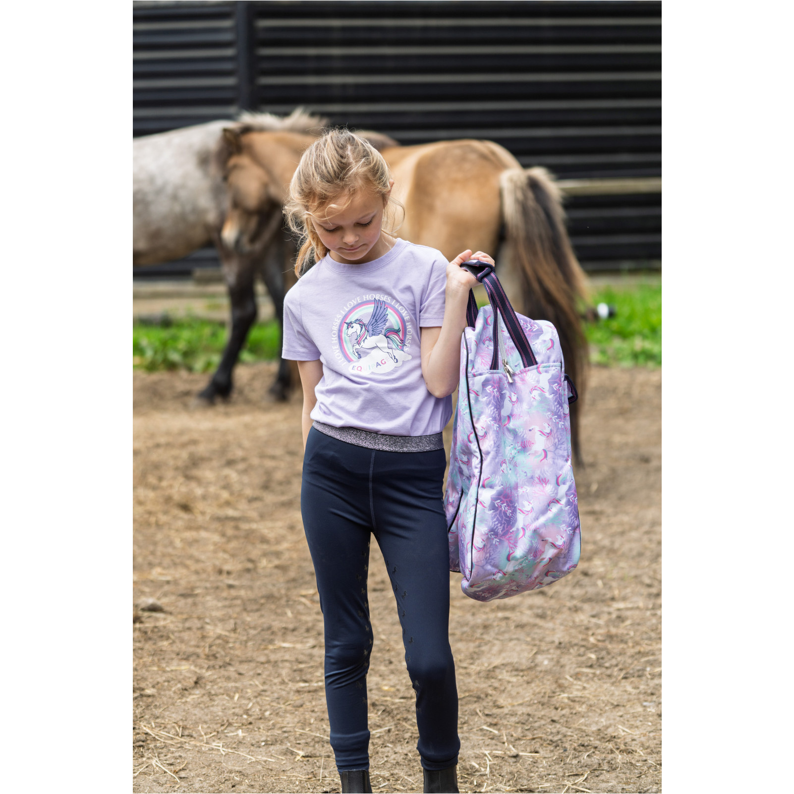 Kinder T-Shirt ANNA lavender