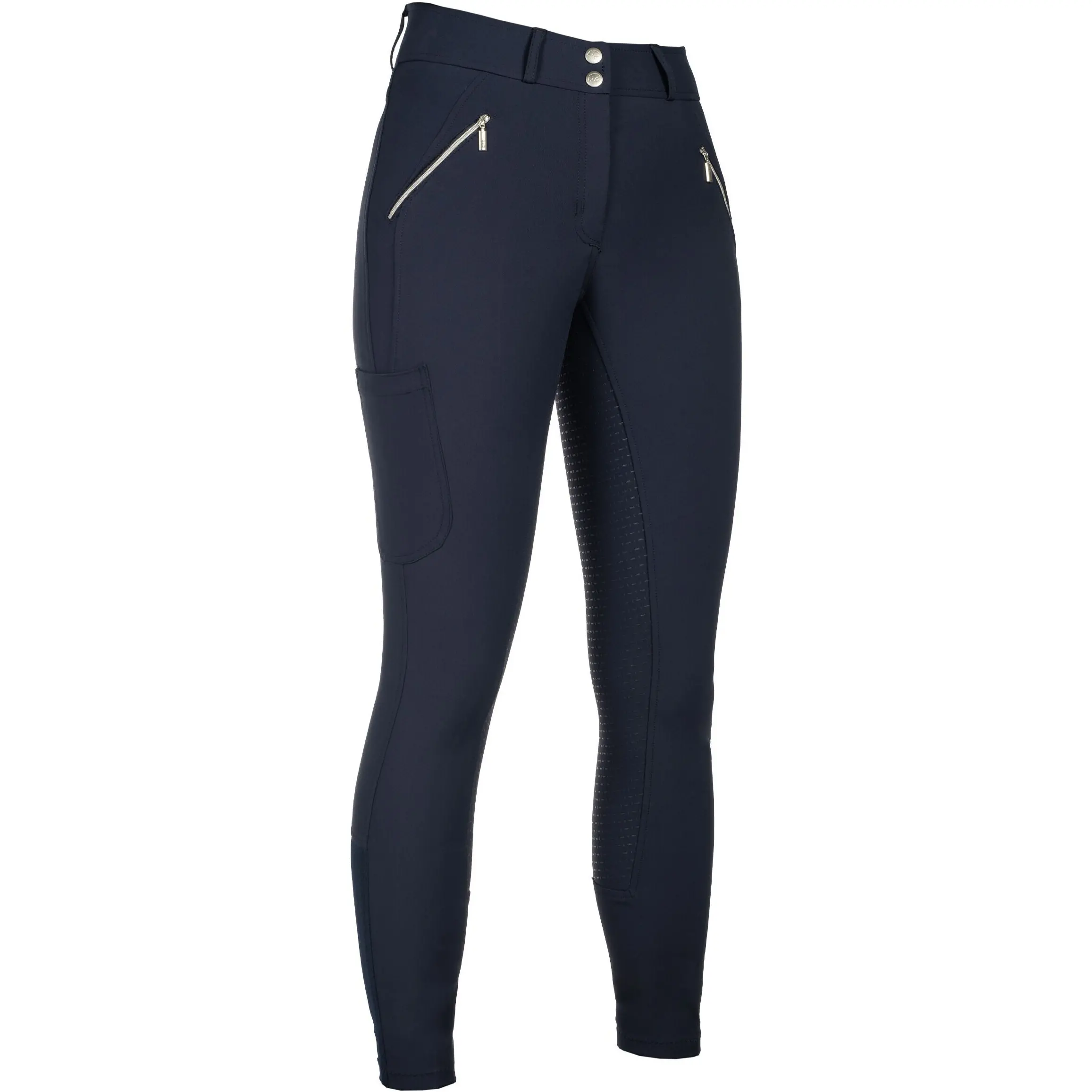Damen Reithose Silikon Vollbesatz LIA HIGH WAIST dunkelblau