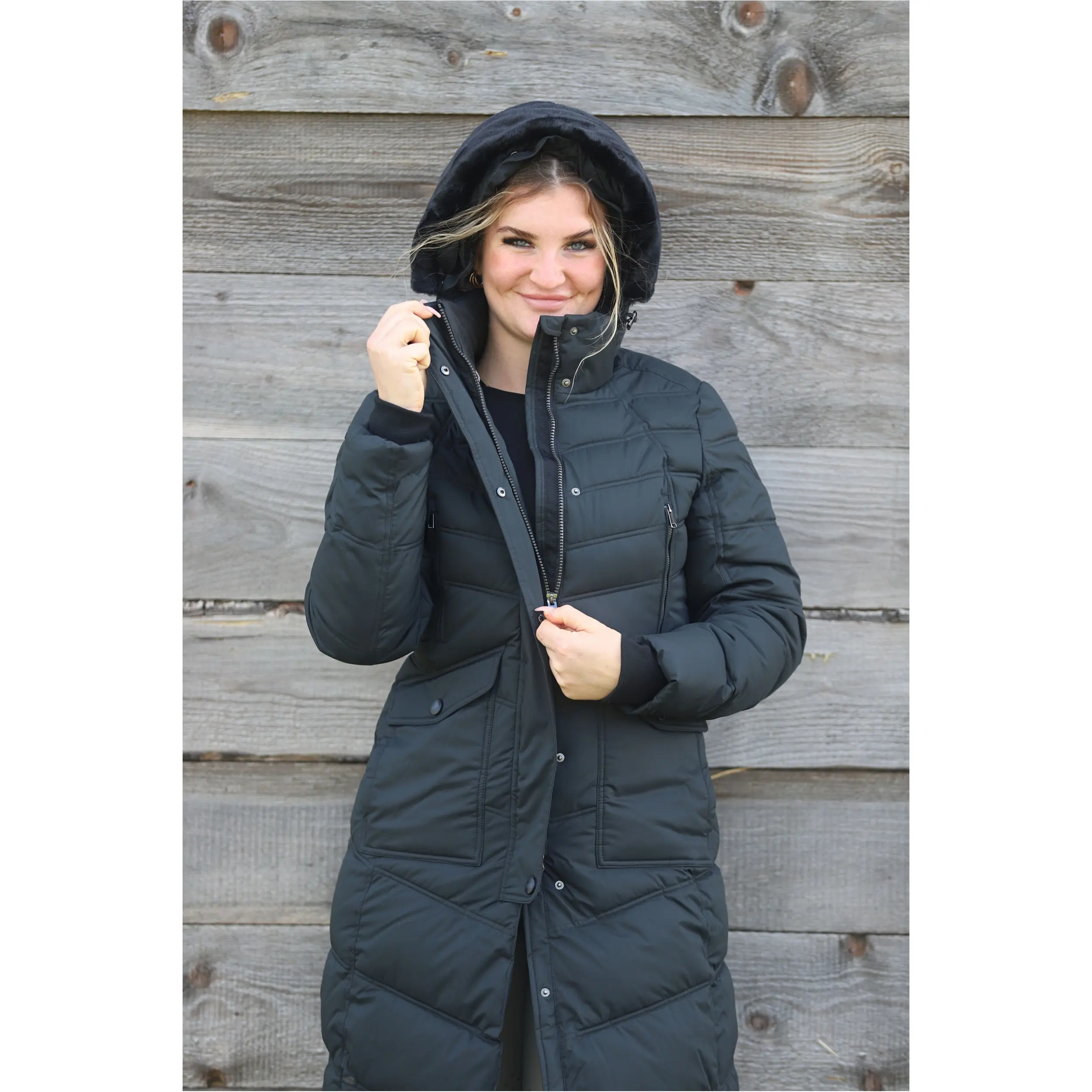 Damen Thermomantel SOPHIA schwarz