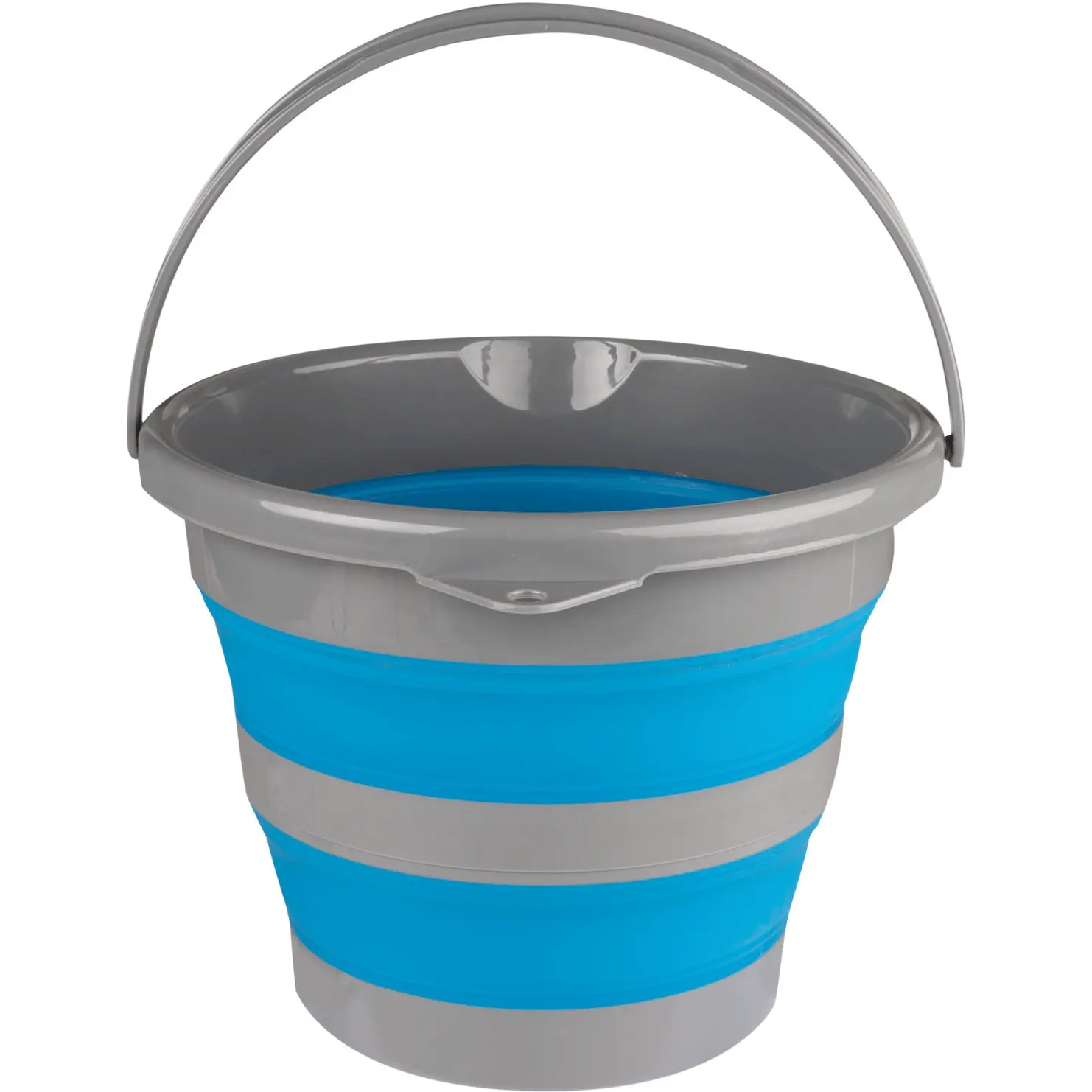 Faltbarer Eimer azurblau 10 Liter