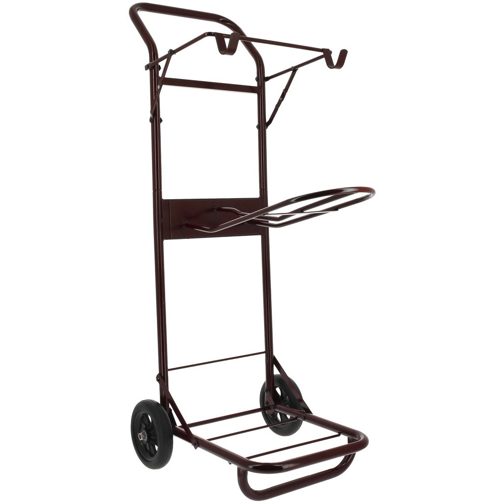 Sattelablage-Rollwagen bordeauxrot