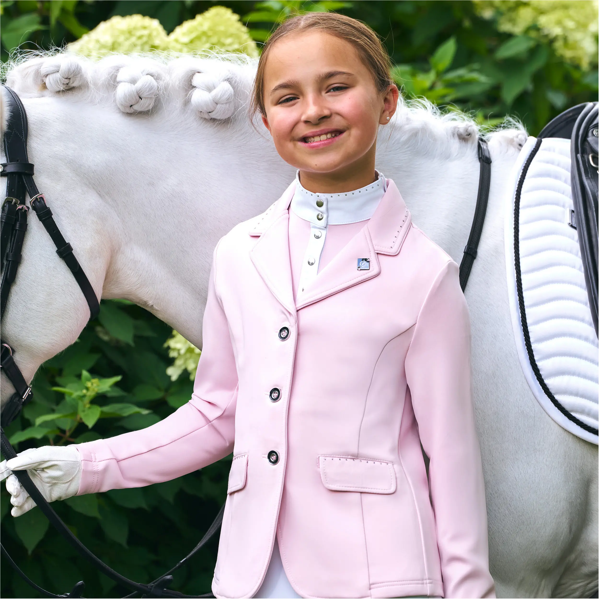 Kinder Turnierjacket IRHBasic Glam candy floss