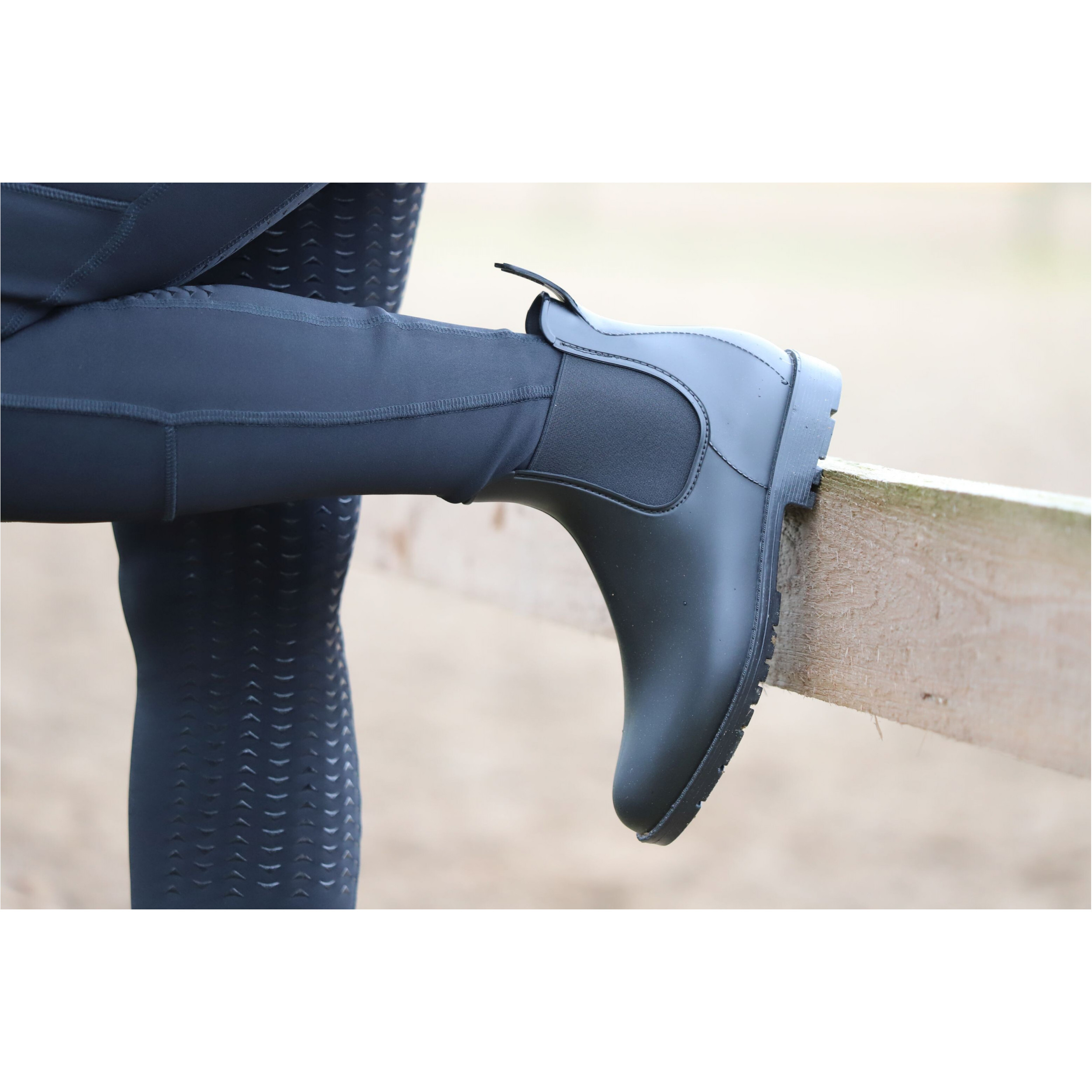 Jodhpur Gummistiefeletten BASICLINE schwarz