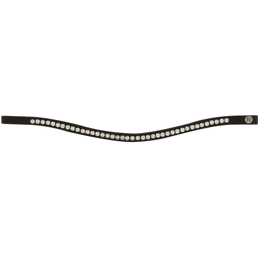 Stirnband STRASS schwarz/transparent Warmblut